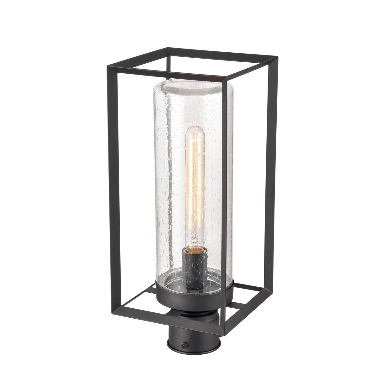 17.63'' Wheatland Powder Coated Black 1 Light Post Lantern