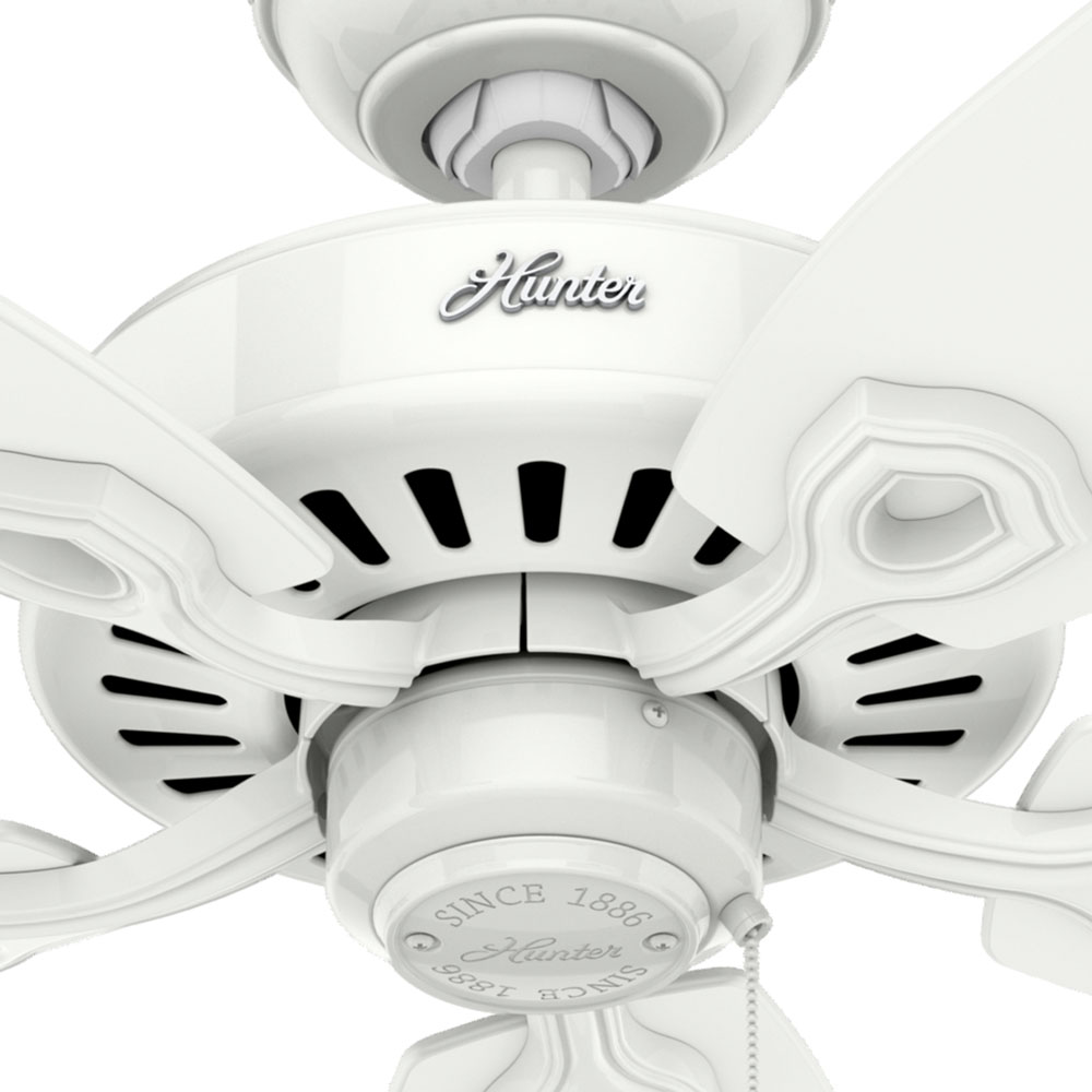52 inch Builder Snow White Ceiling Fan and Pull Chain