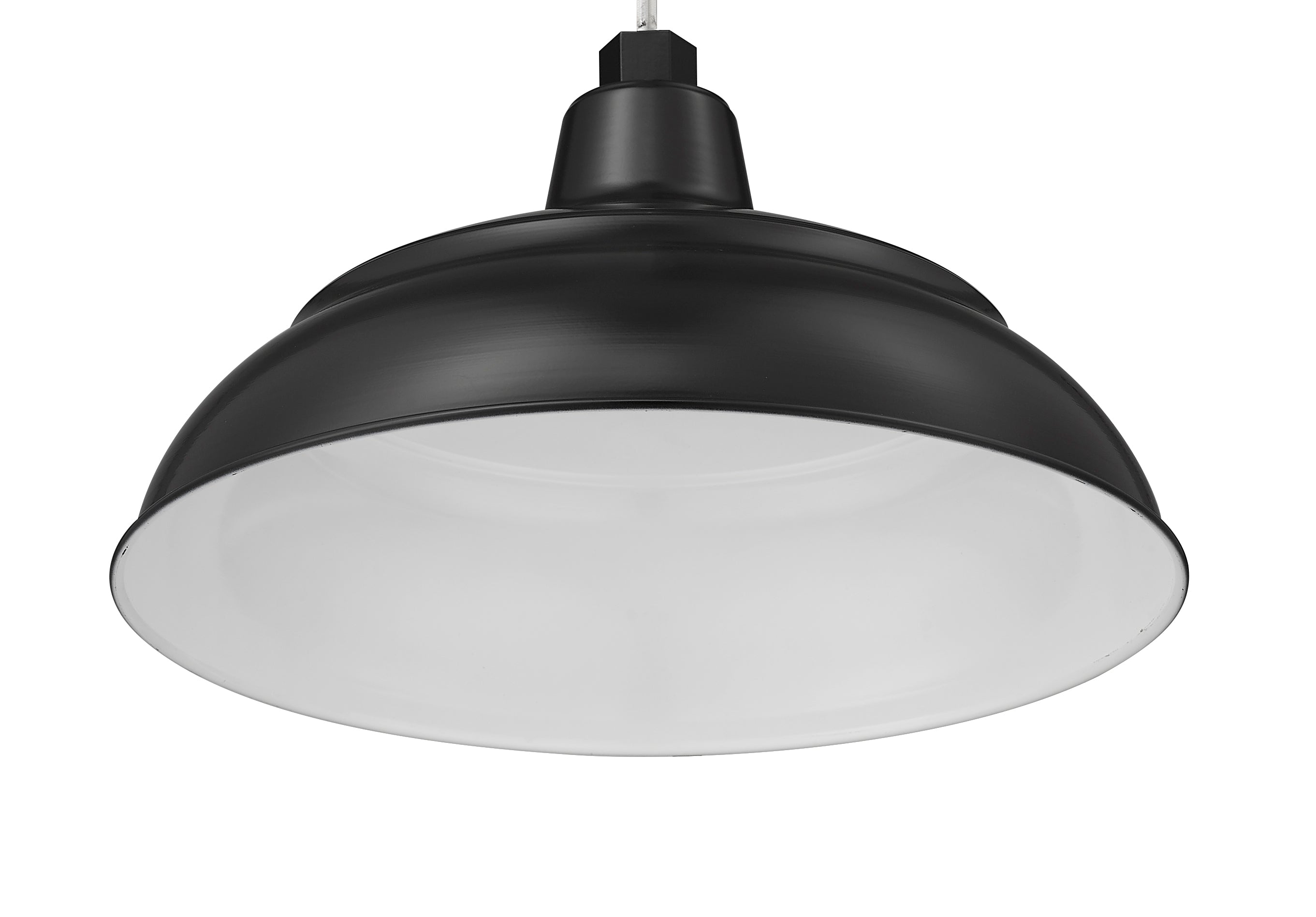 14-inch R Series Satin Black Warehouse Shade