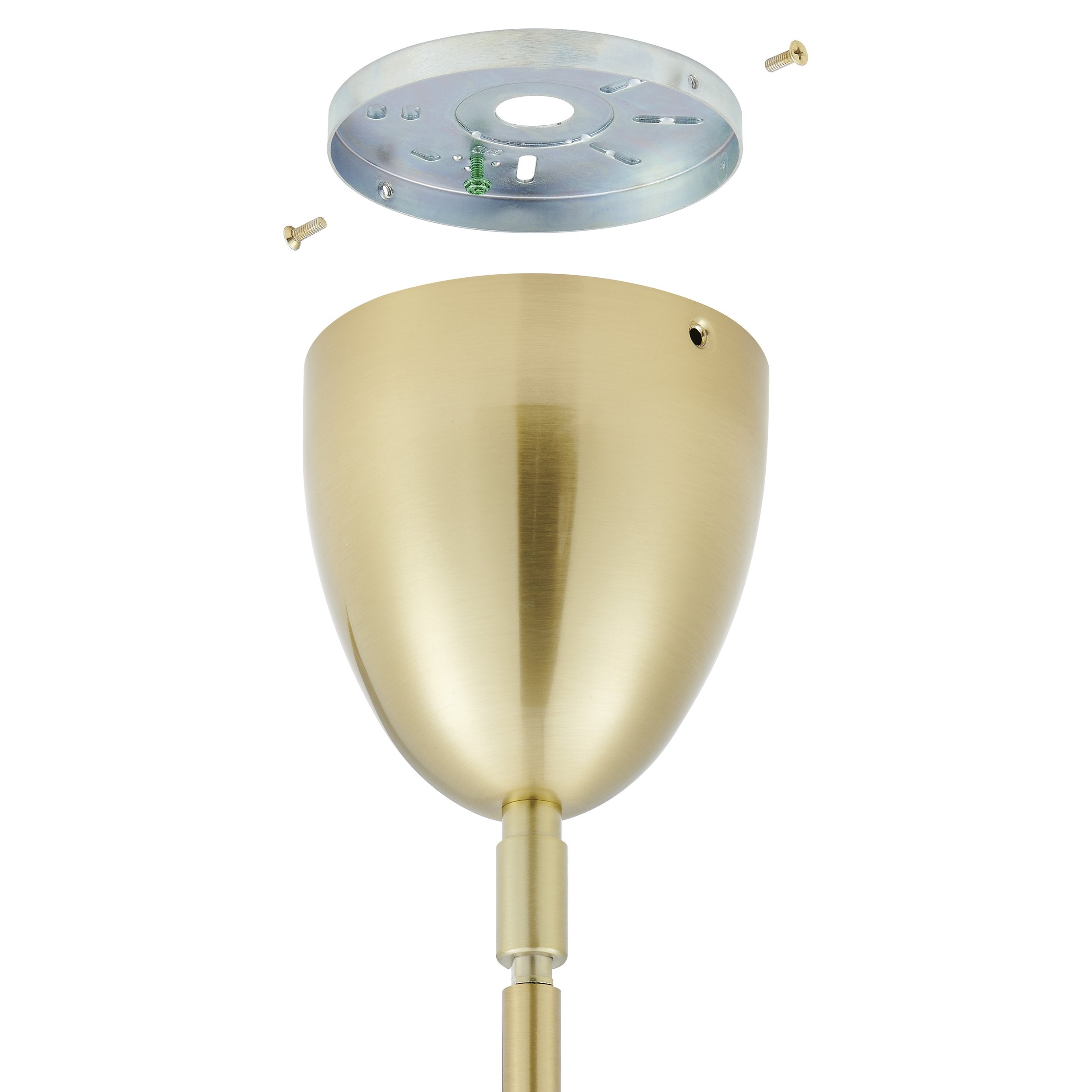 Fiorello 21-inch 6-light Brushed Gold Pendant Light with Smoked Amber Glass Shades