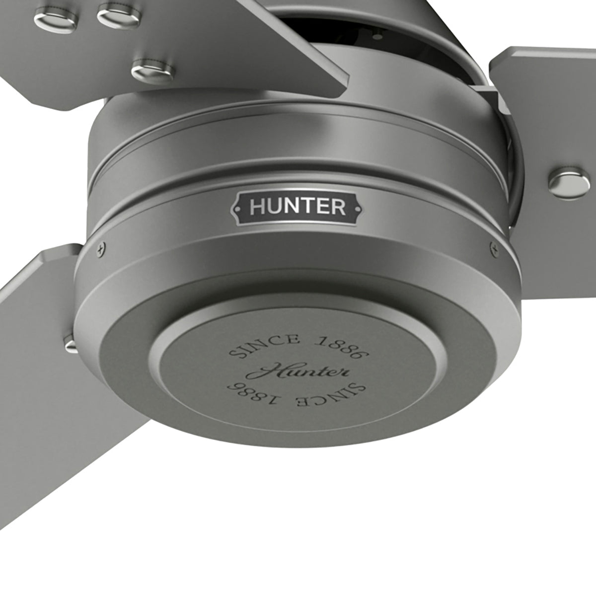 60 inch Cassius ENERGY STAR® Matte Silver Damp Rated Ceiling Fan and Wall Control