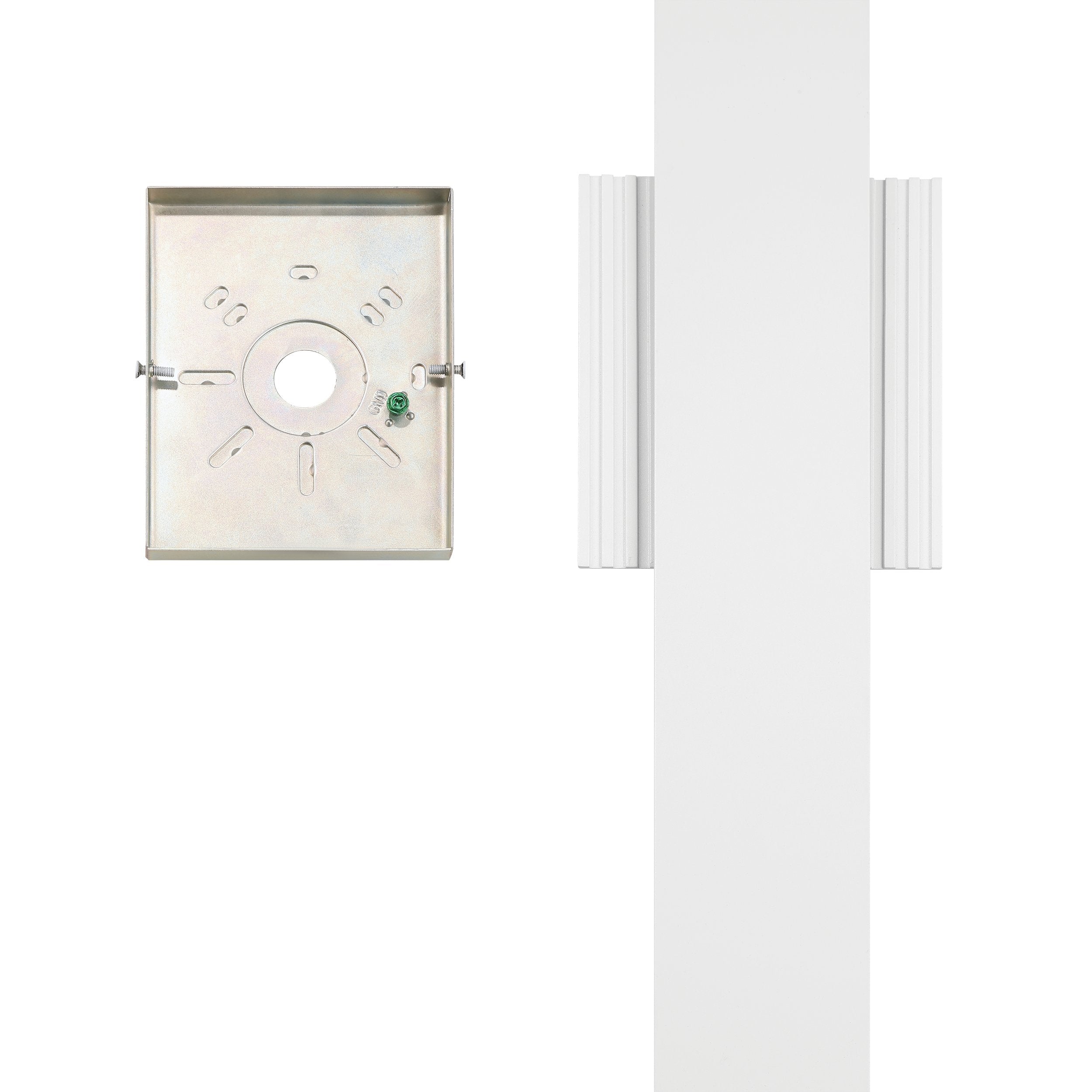 Jacks 36-inch Textured White 5CCT LED Exterior Wall Sconce