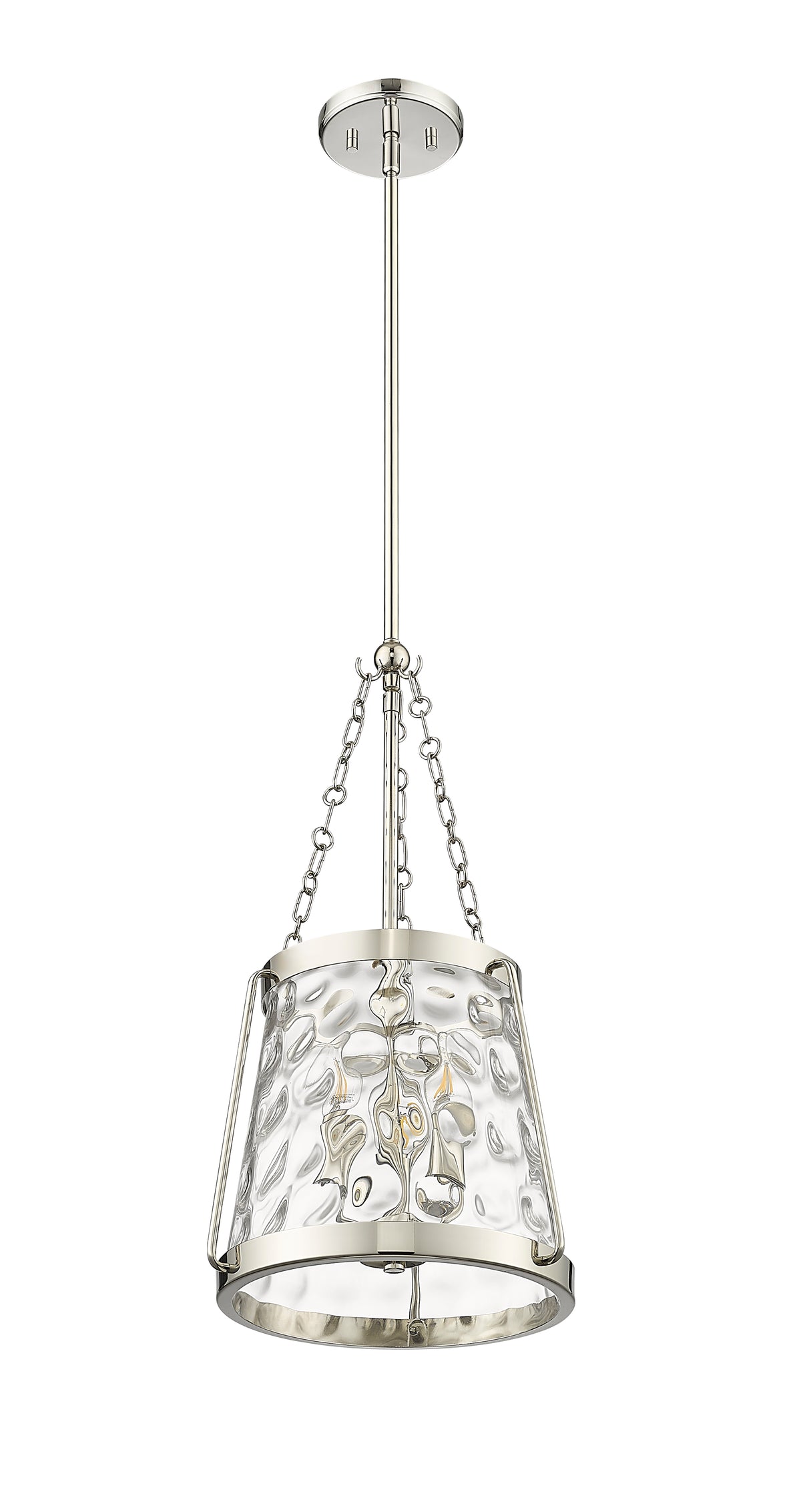 21.63'' Adabella Polished Nickel 3 Light Pendant
