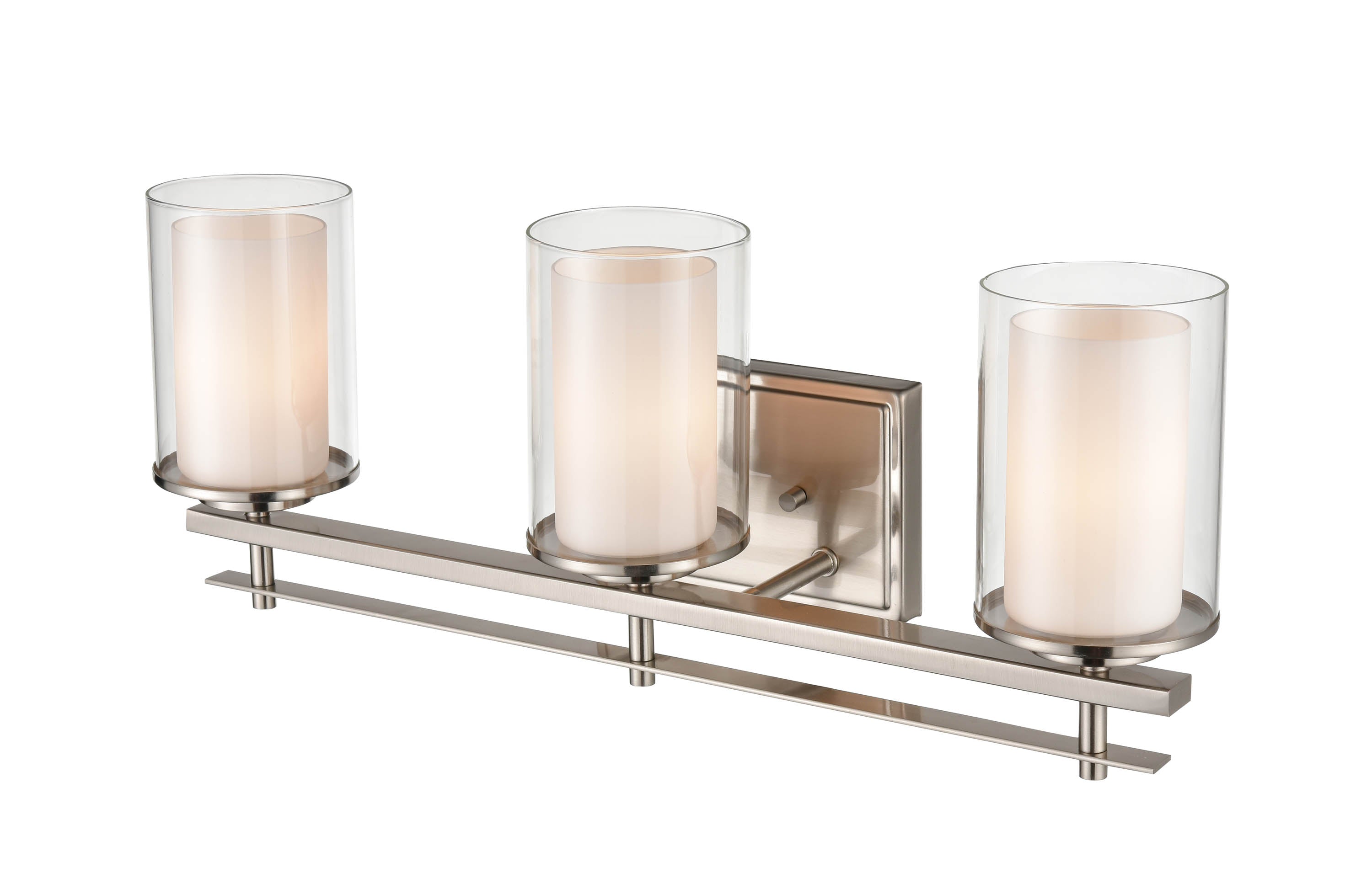 23'' Huderson Brushed Nickel 3 Light Bath Vanity