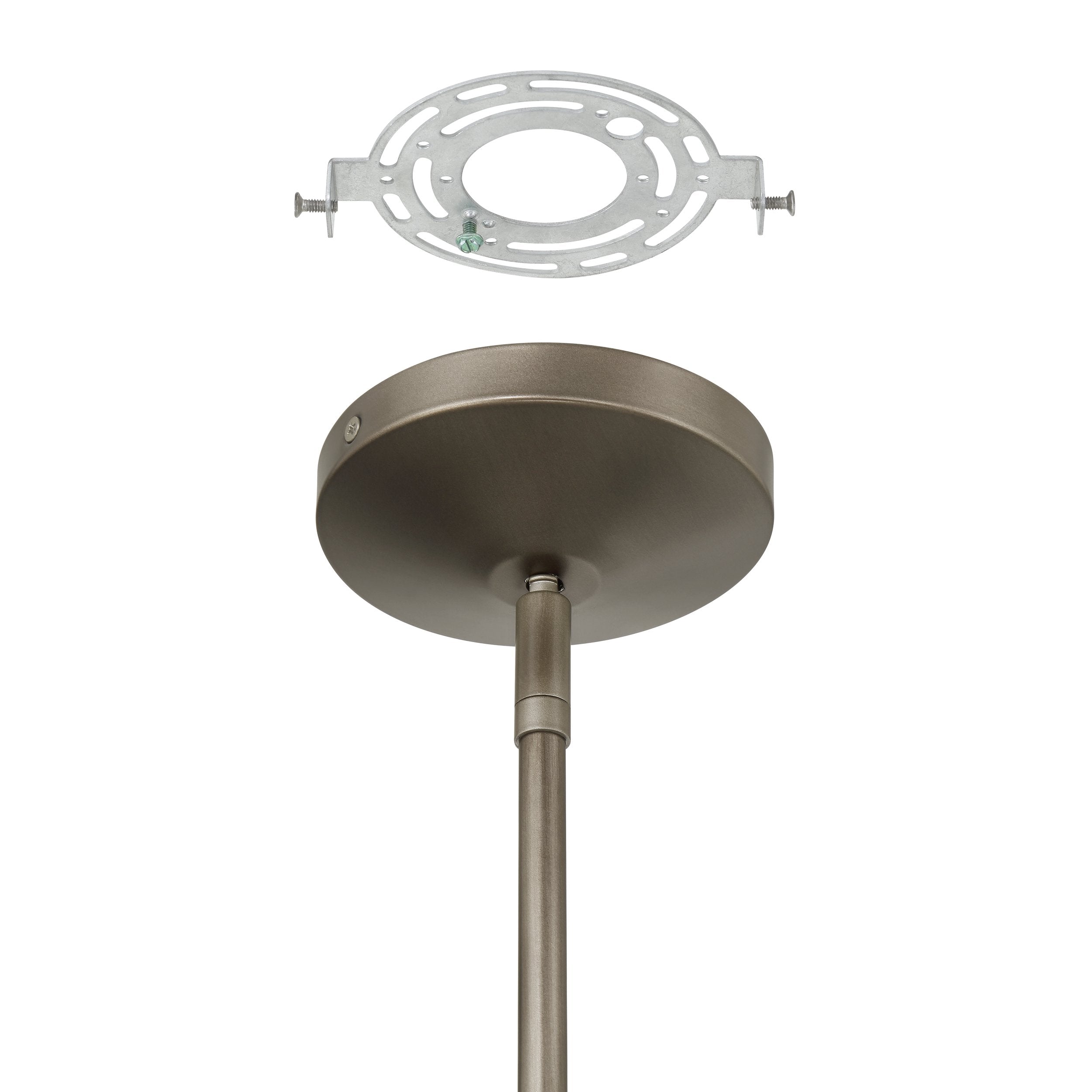 Avril 29-inch 6-light Forged Bronze Chandelier with Clear Starburst Glass Shade