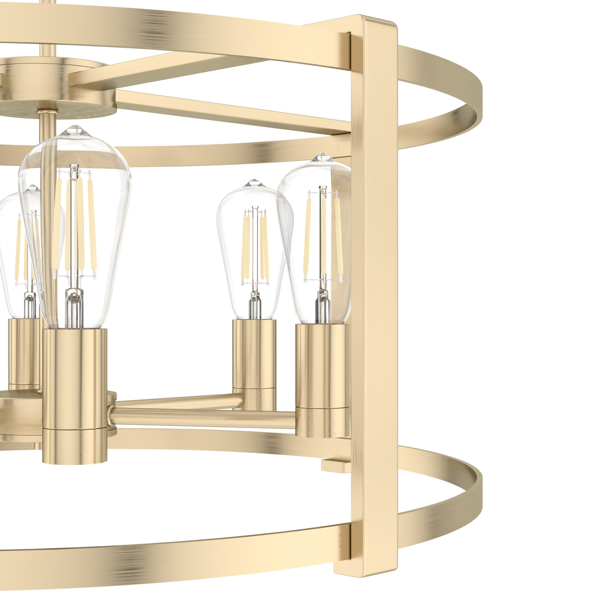Astwood 26-inch 6-light Alturas Gold Drum Chandelier with Clear Glass