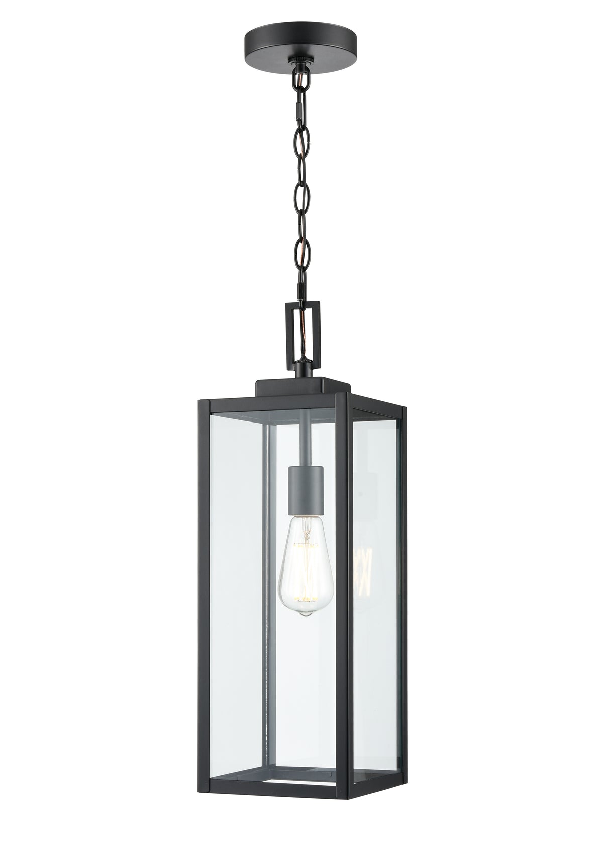 21.5'' Atless Powder Coated Black 1 Light Hanging Pendant