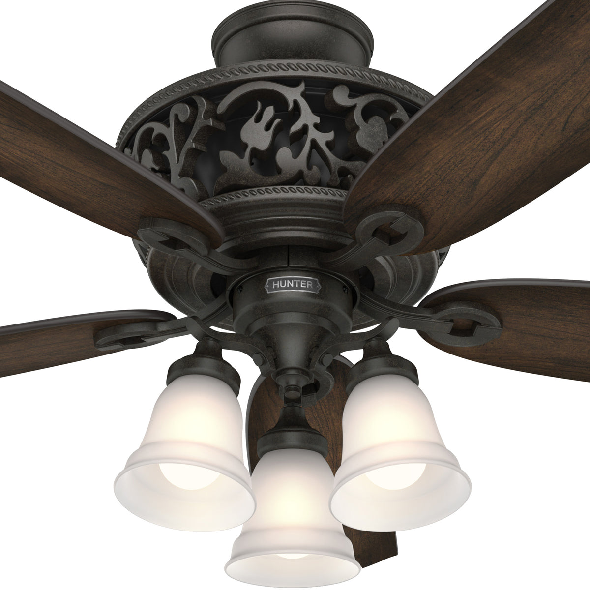 54 inch Promenade ENERGY STAR® Brittany Bronze Ceiling Fan with LED Light Kit and Handheld Remote
