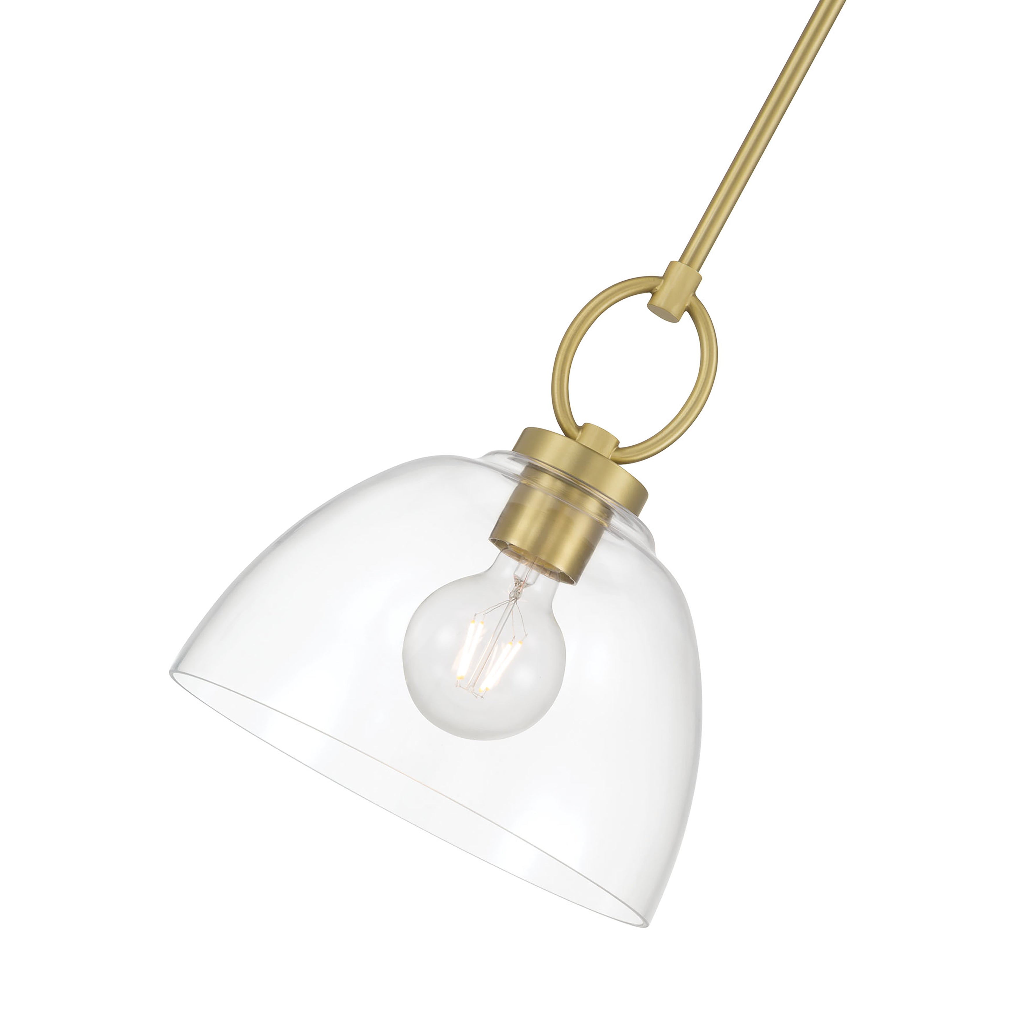 11.5'' Velto Vintage Brass 1 Light Pendant