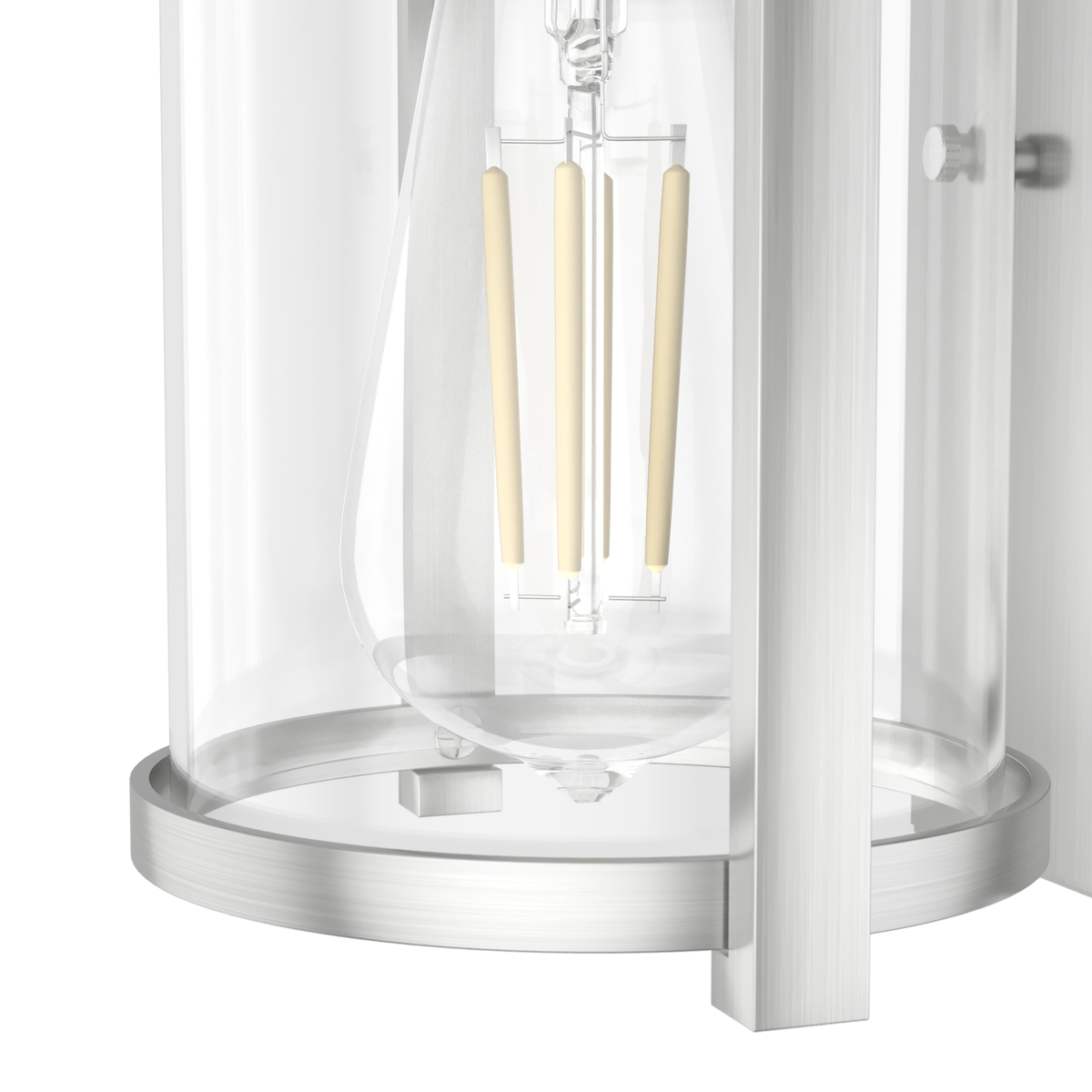 Astwood 10.25-inch 1-light Brushed Nickel Wall Sconce with Clear Glass