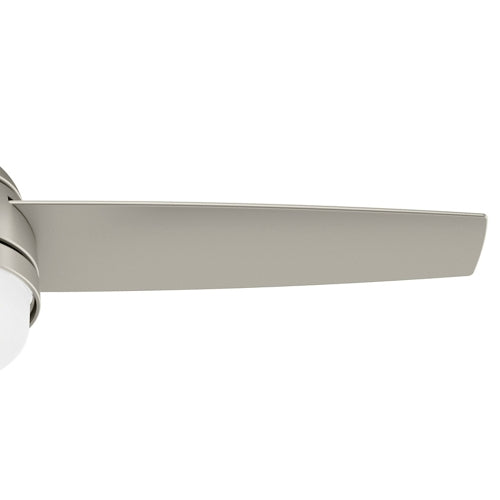 48 inch Midtown Matte Nickel Ceiling Fan with LED Light Kit and Handheld Remote