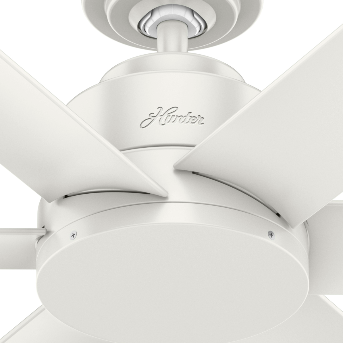 44 inch Kennicott Fresh White Damp Rated Ceiling Fan and Wall Control