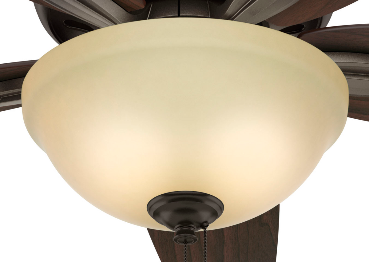 42 inch Newsome Premier Bronze Low Profile Ceiling Fan with LED Light Kit and Pull Chain