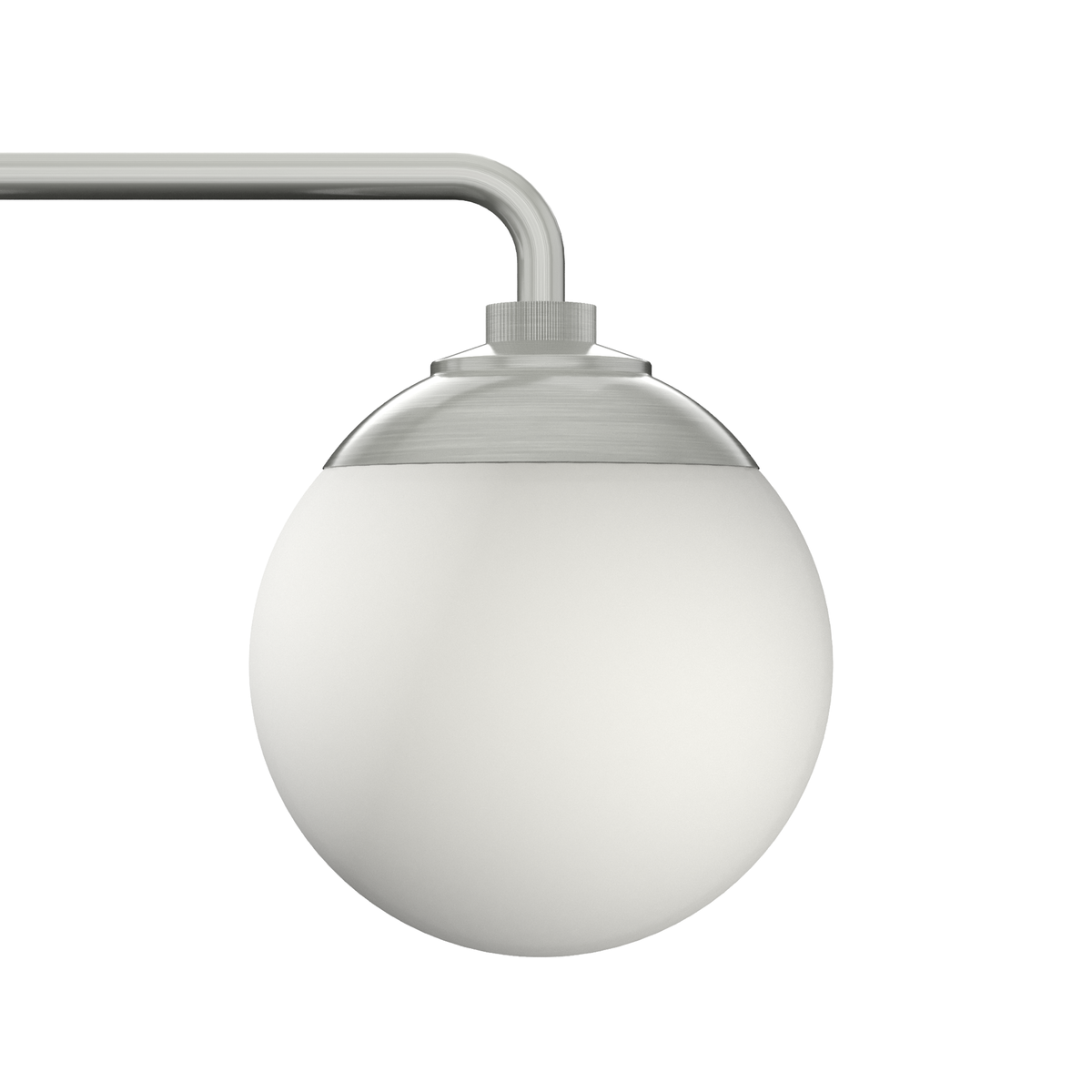 Hepburn 25-inch 3-light Brushed Nickel Vanity Light with Cased White Glass