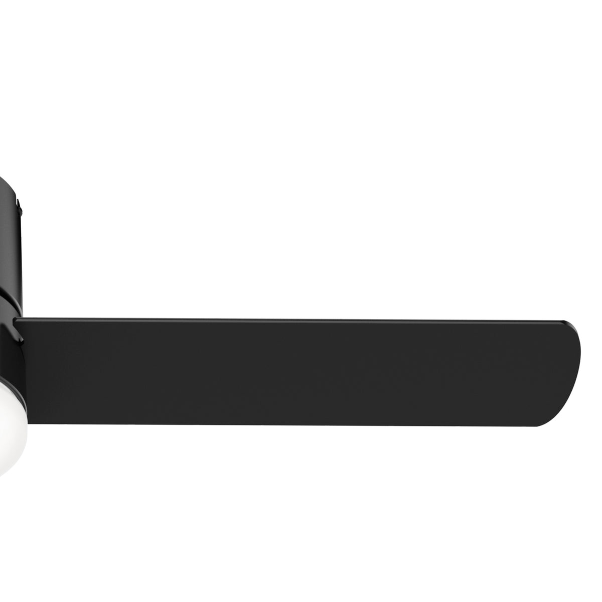 52 inch Minimus Matte Black Low Profile Ceiling Fan with LED Light Kit and Handheld Remote