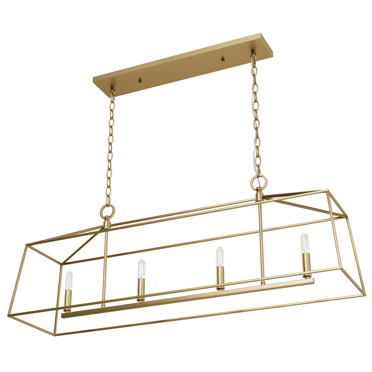 Fair Oaks 40-inch 4-light Luxe Gold Linear Chandelier
