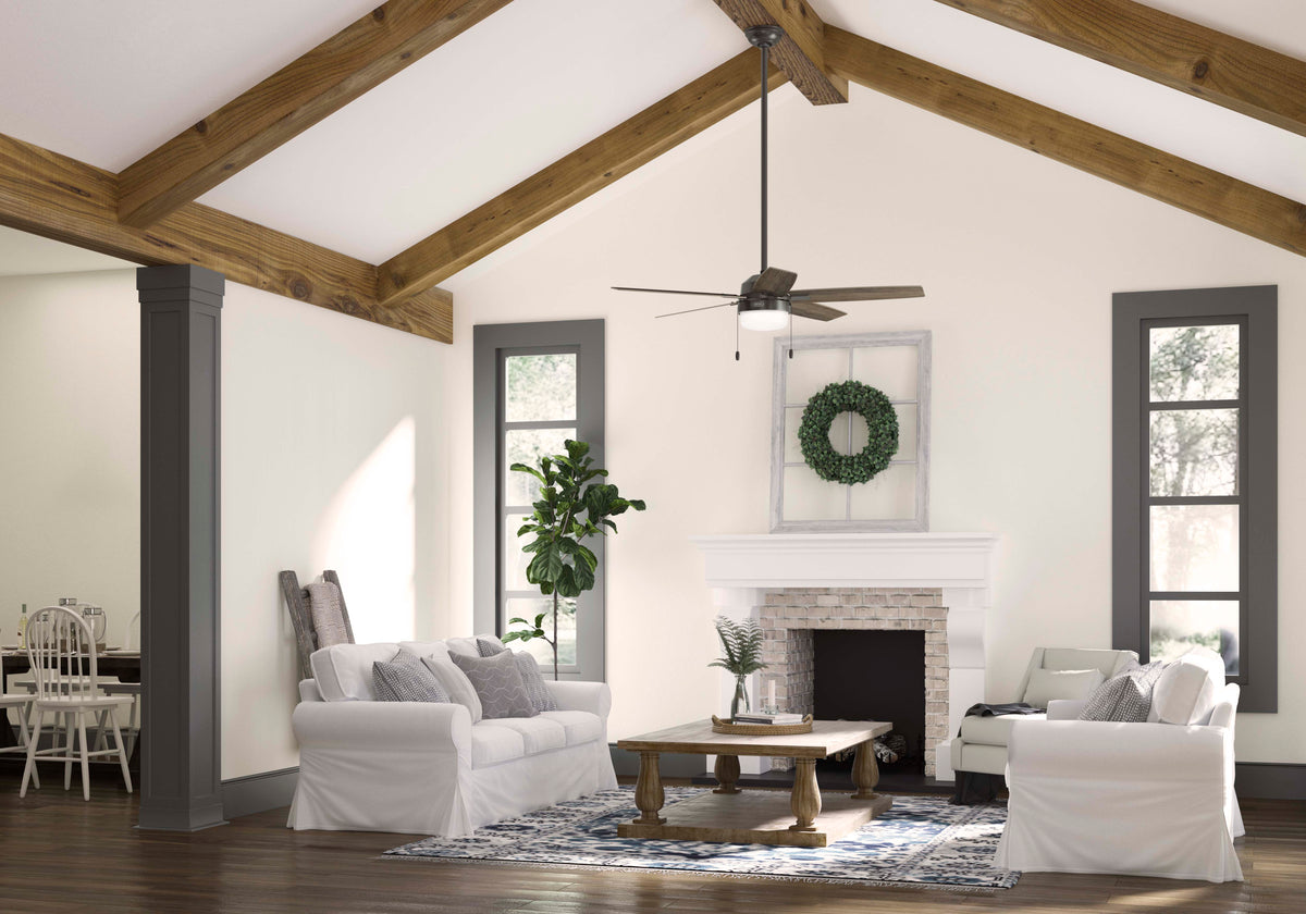 52 inch Anisten Noble Bronze Ceiling Fan with LED Light Kit and Pull Chain