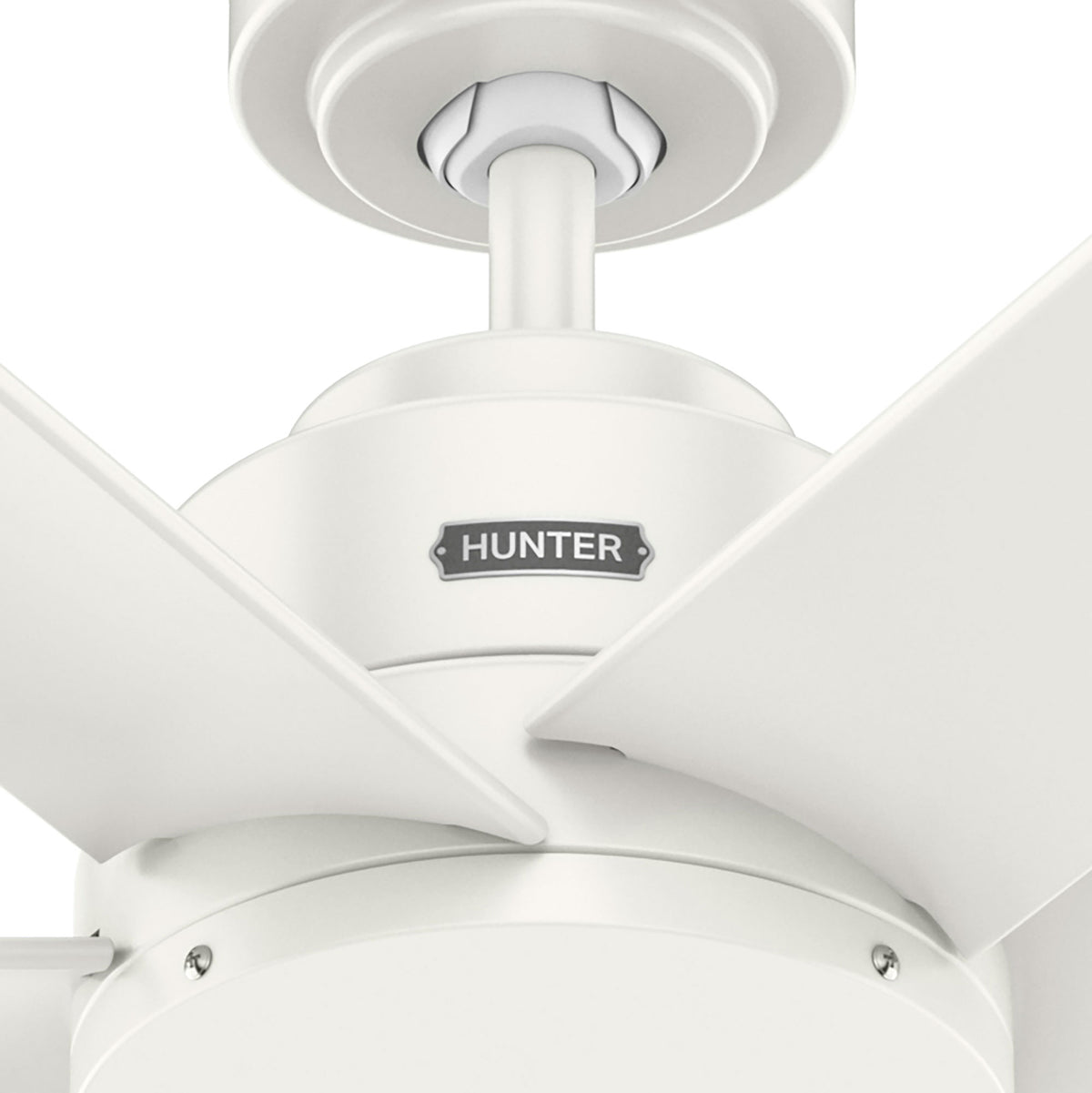 60 inch Kennicott ENERGY STAR® Fresh White Damp Rated Ceiling Fan and Handheld Remote