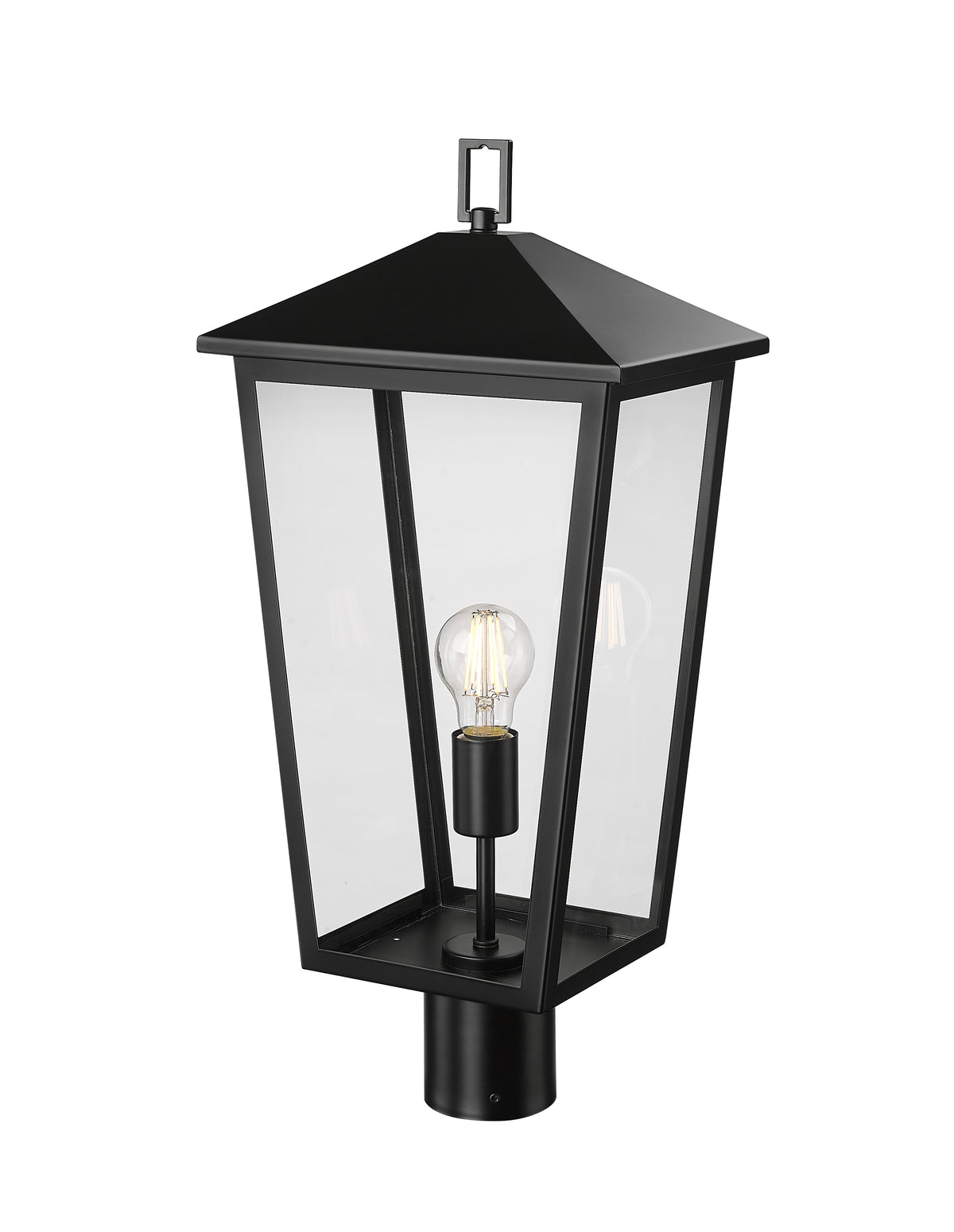 23'' Munger Powder Coated Black 1 Light Post Lantern