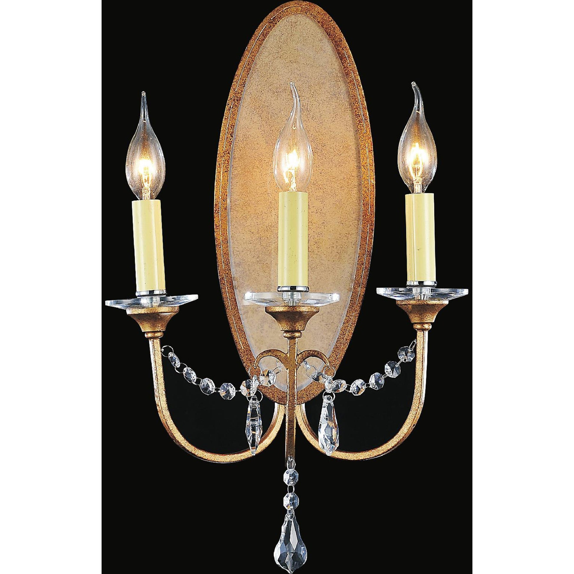 Electra 3 Light Bronze Wall Sconce