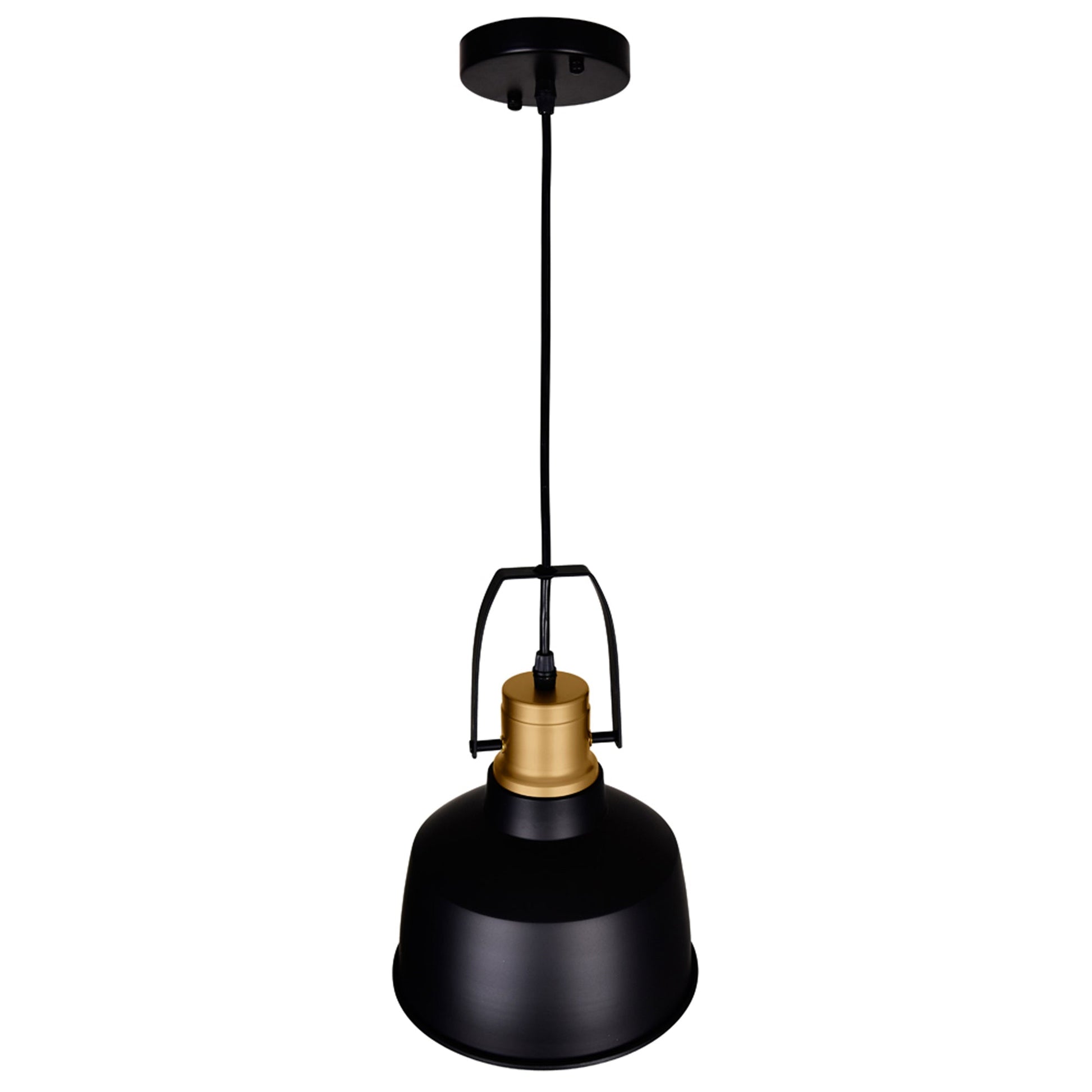 Elisa 1 Light Black Pendant Down Pendant