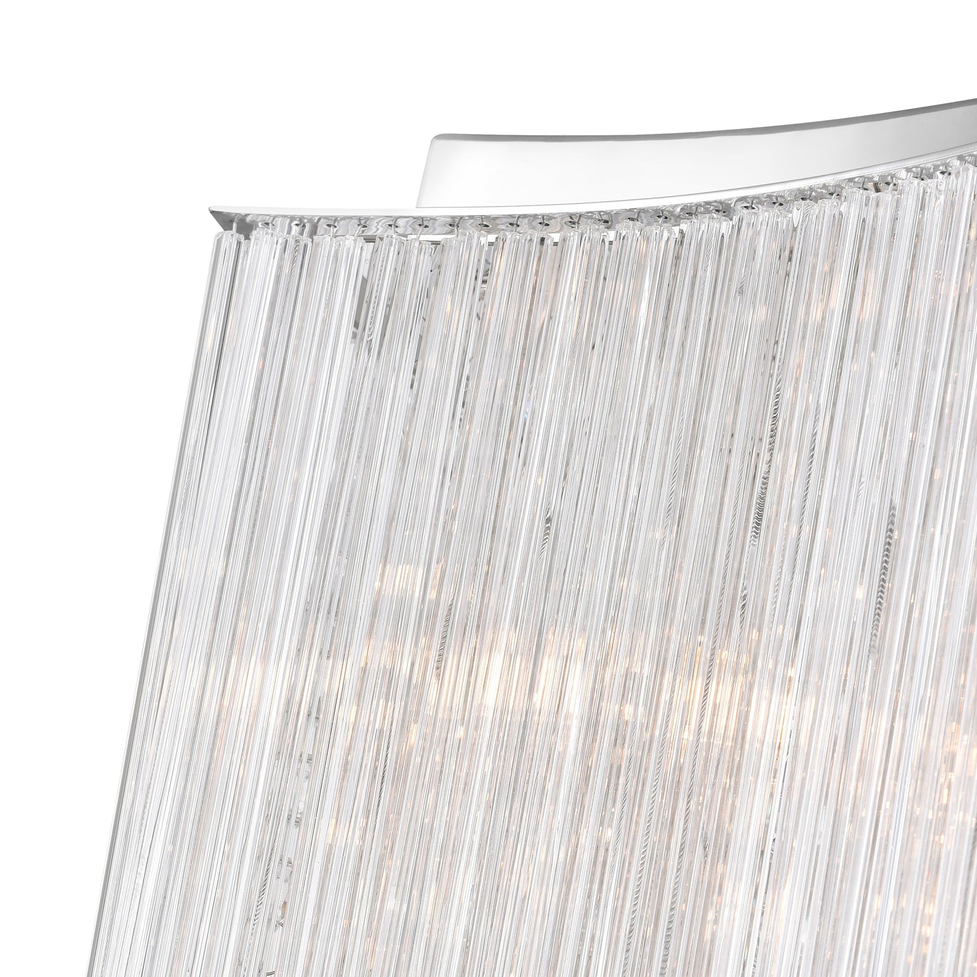 Elsa 10 Light Chrome Chandelier with Crystal Drum Shade