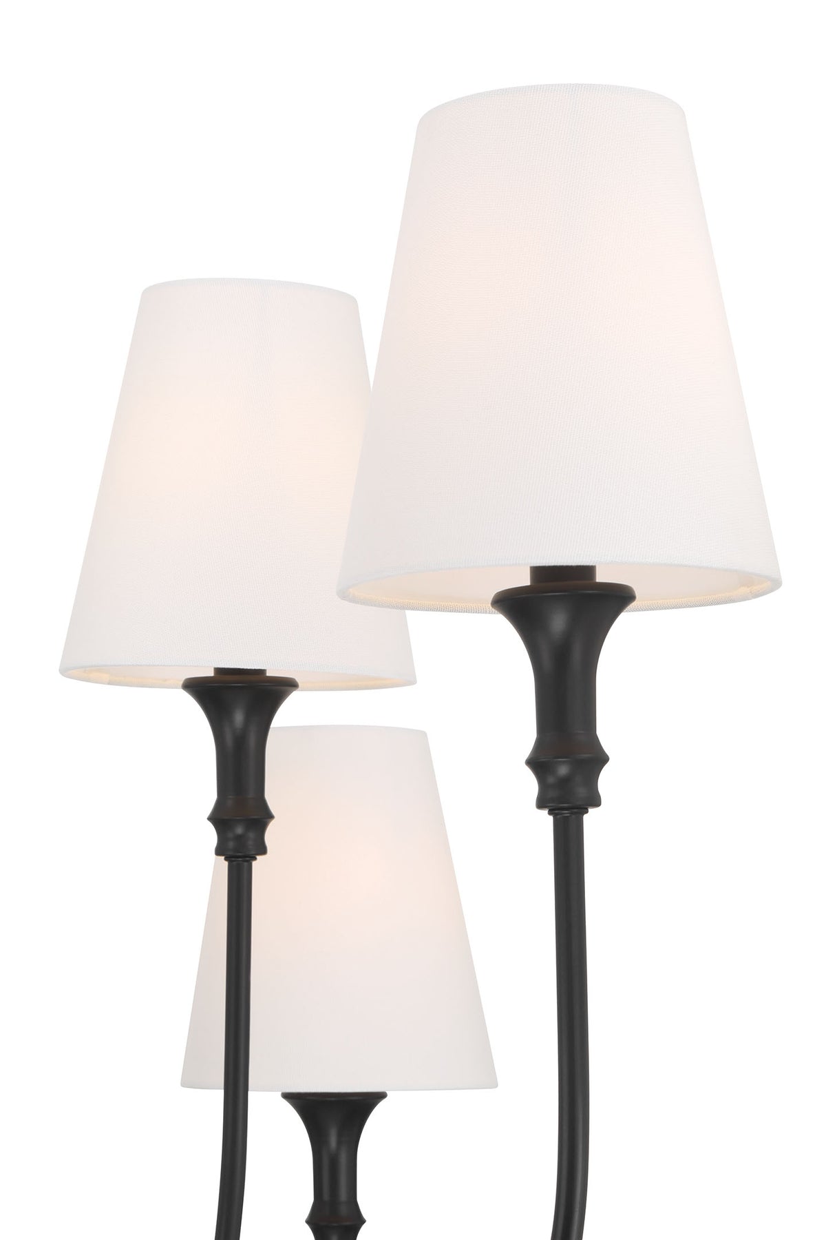 38.25'' Mairbourne Matte Black 8 Light Chandelier