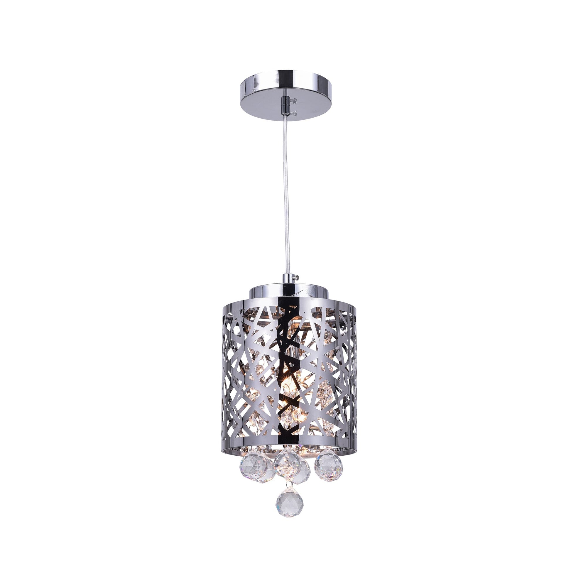 Eternity 1 Light 6in Chrome Mini Pendant