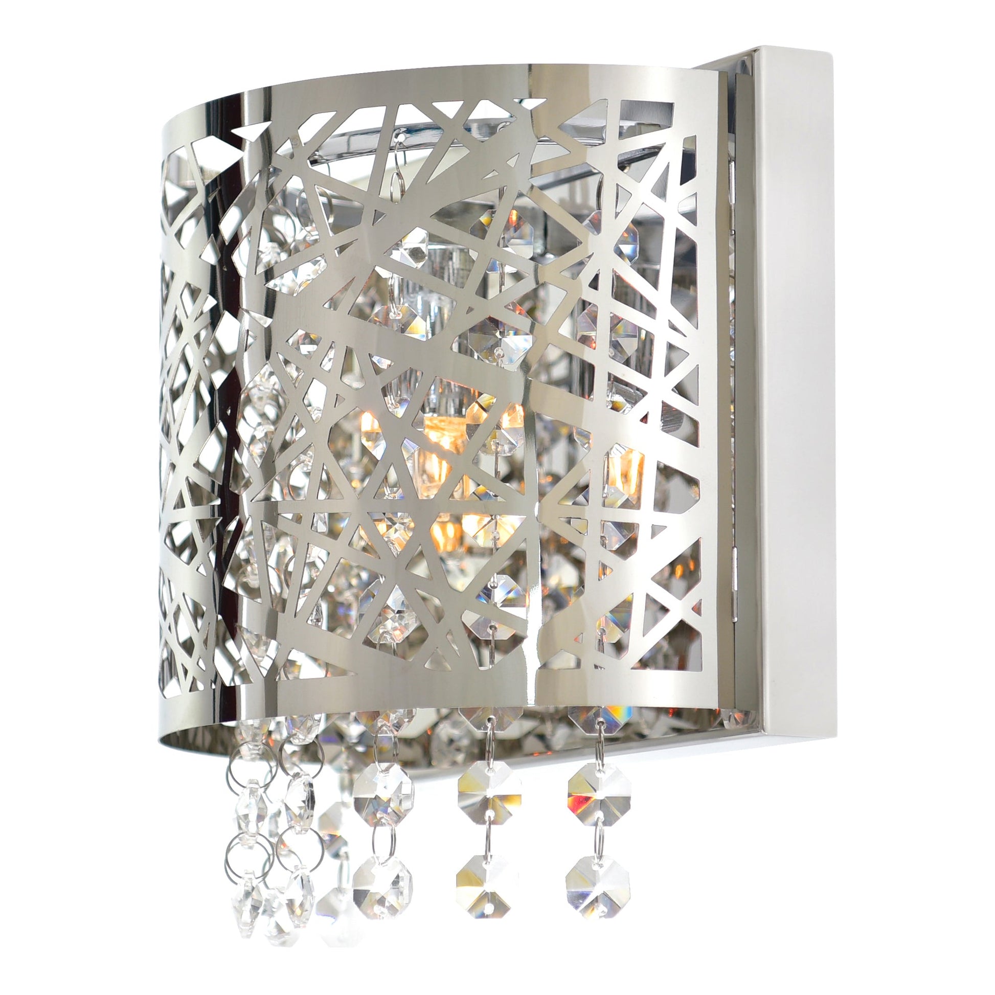 Eternity 1 Light 7in Chrome Bathroom Sconce