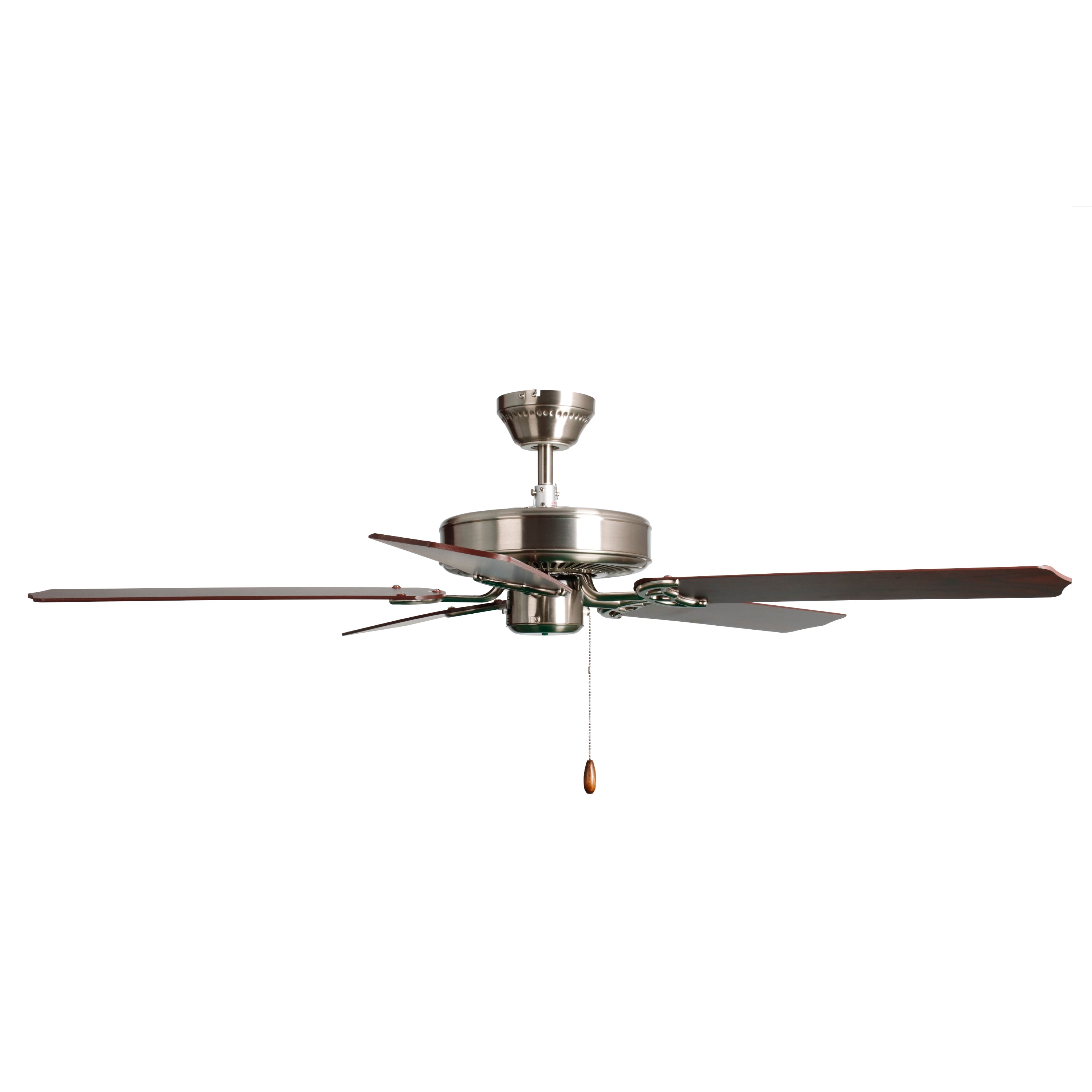 52 Inch Desert Moon AC Brushed Nickel Ceiling Fan 5-Blade Reversible
