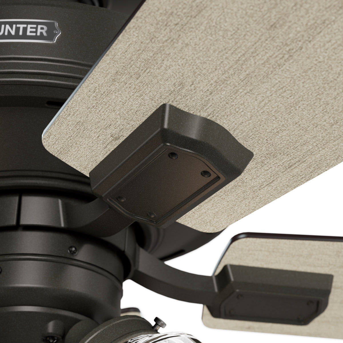 52 inch Crestfield HunterExpress Noble Bronze Ceiling Fan with LED Light Kit and Pull Chain