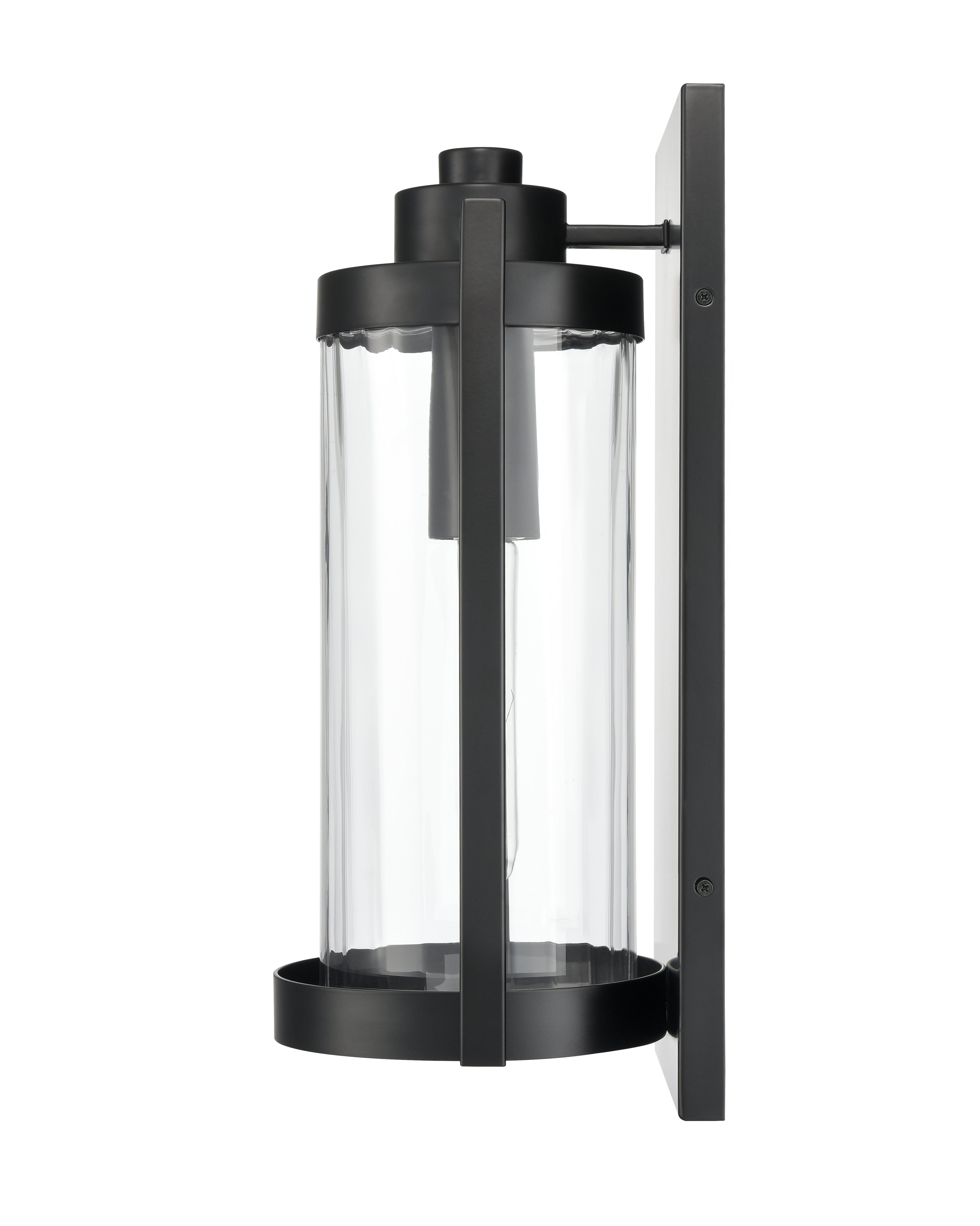 8'' Braselton Powder Coated Black 1 Light Wall Sconce