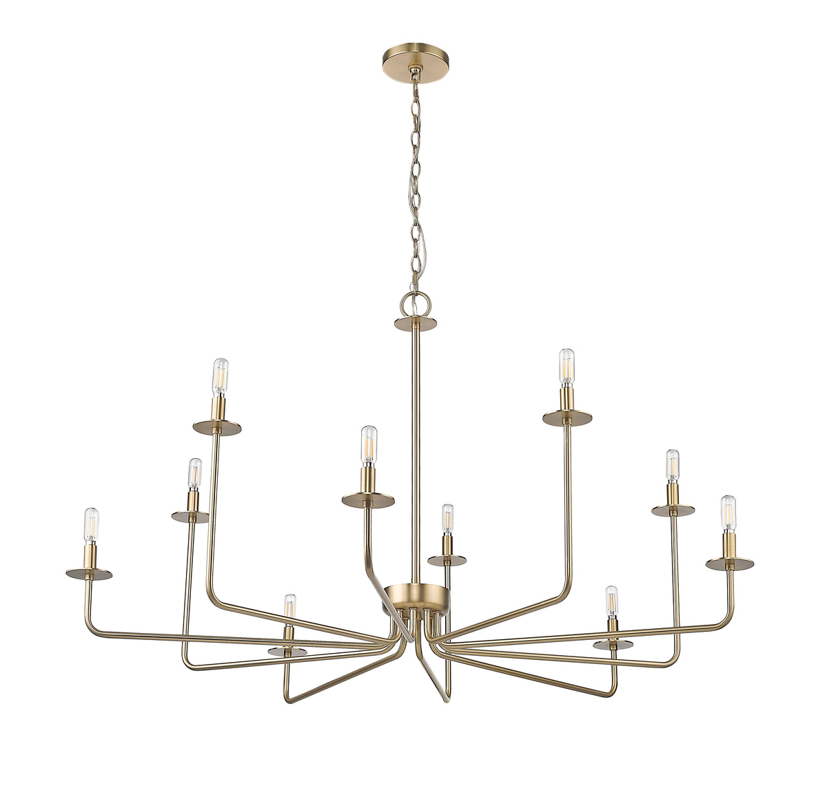 27'' Marceline Modern Gold 10 Light Chandelier