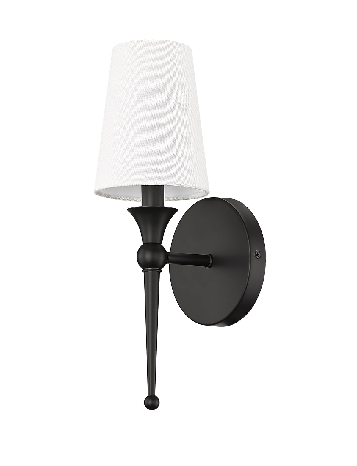 5'' Matte Black 1 Light Wall Sconce