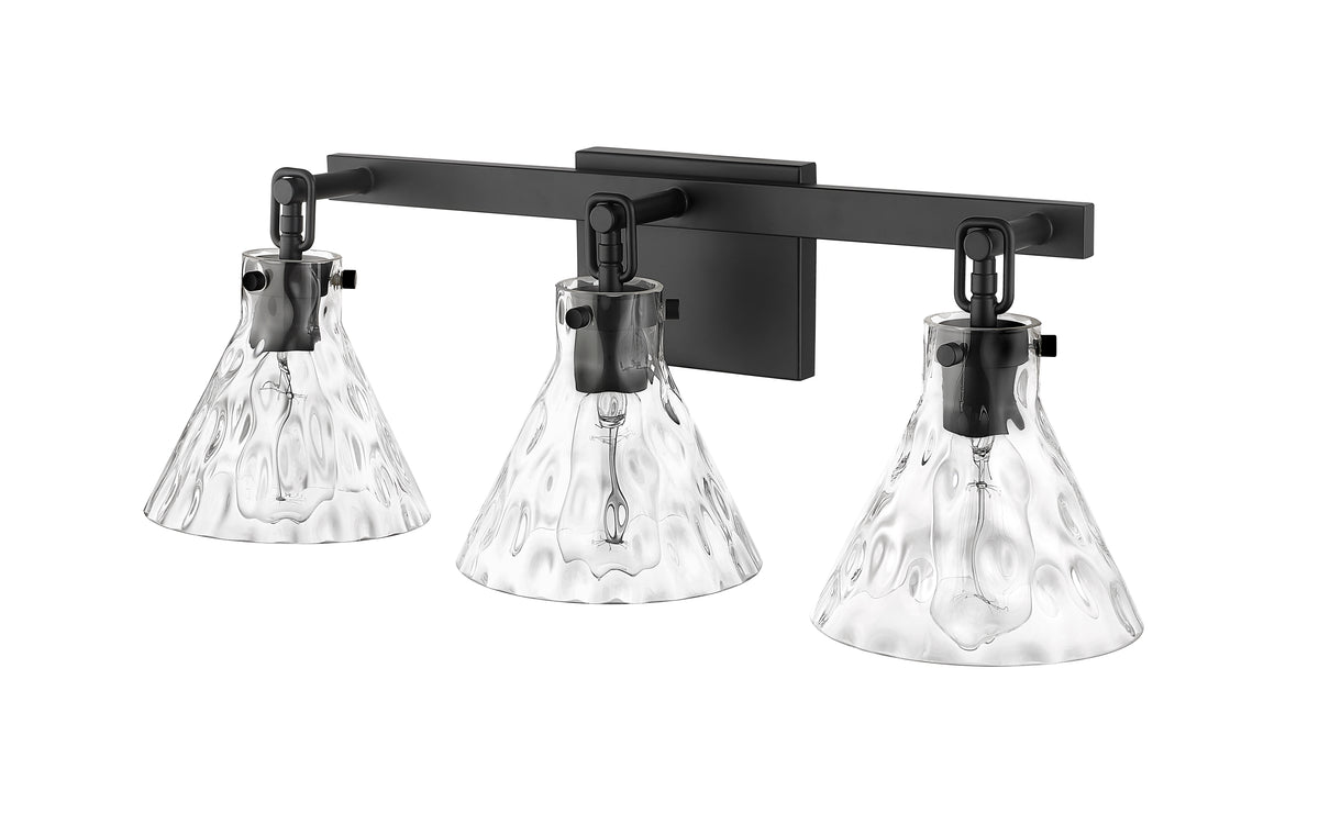 25.5'' Barlon Matte Black 3 Light Bath Vanity