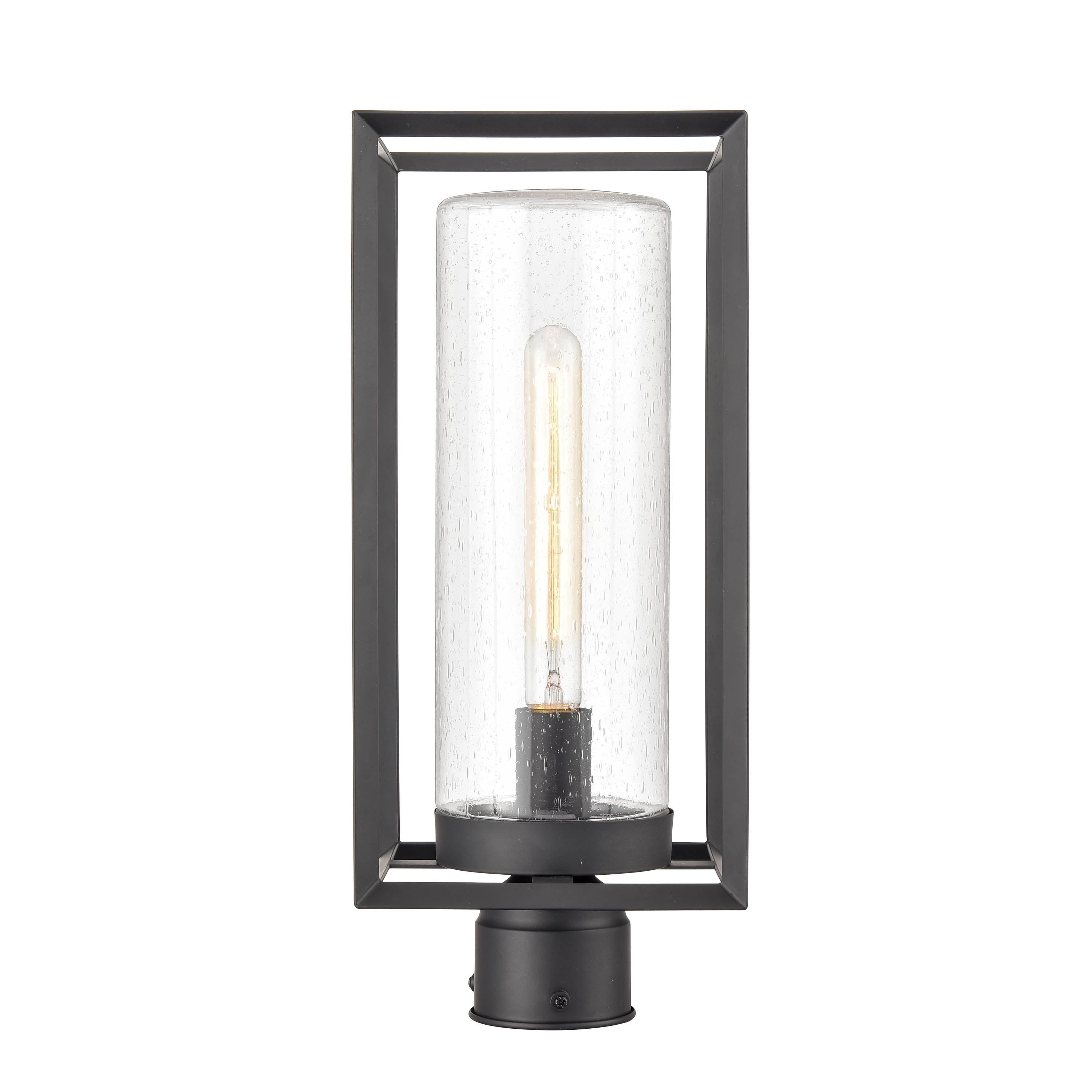 17.63'' Wheatland Powder Coated Black 1 Light Post Lantern