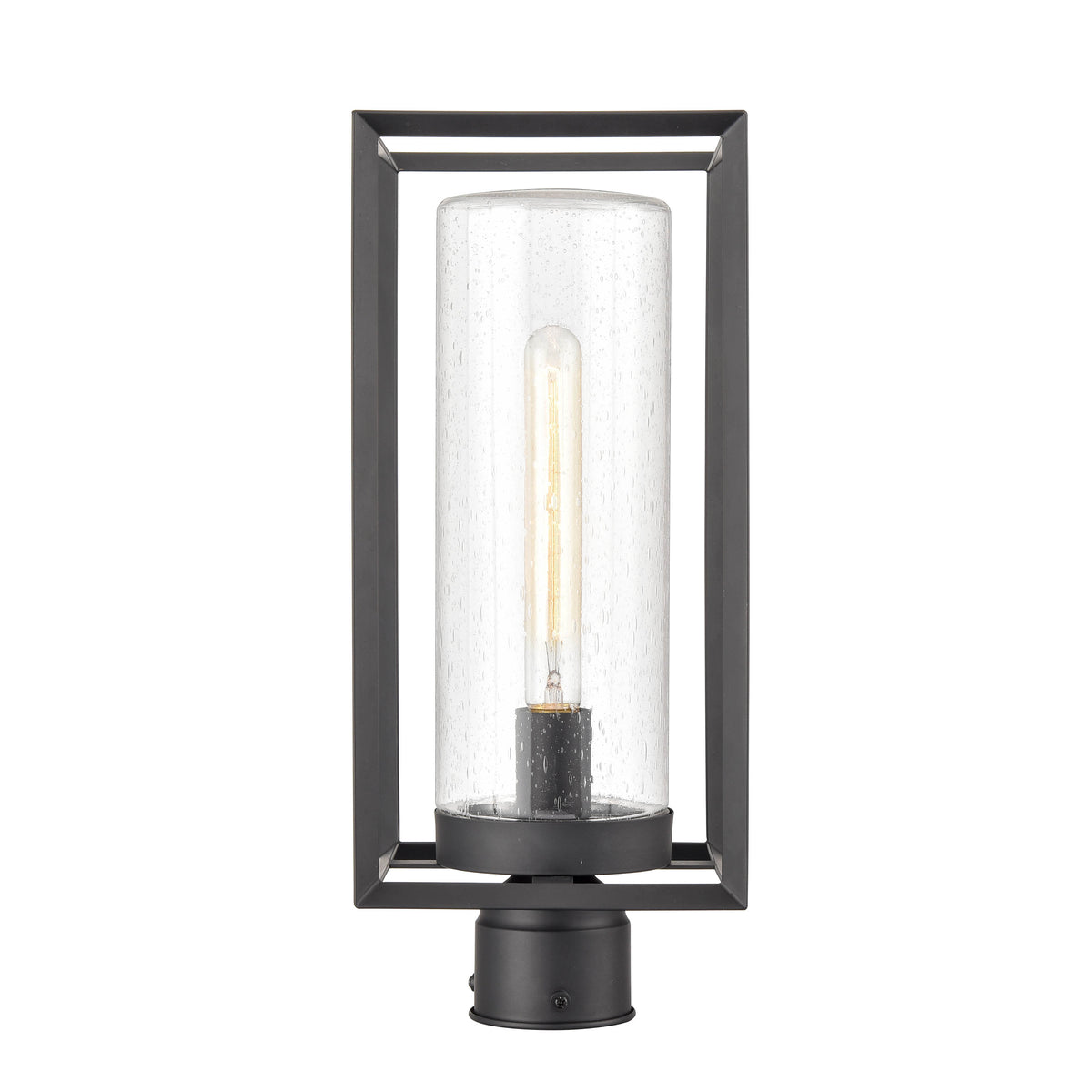 17.63'' Wheatland Powder Coated Black 1 Light Post Lantern