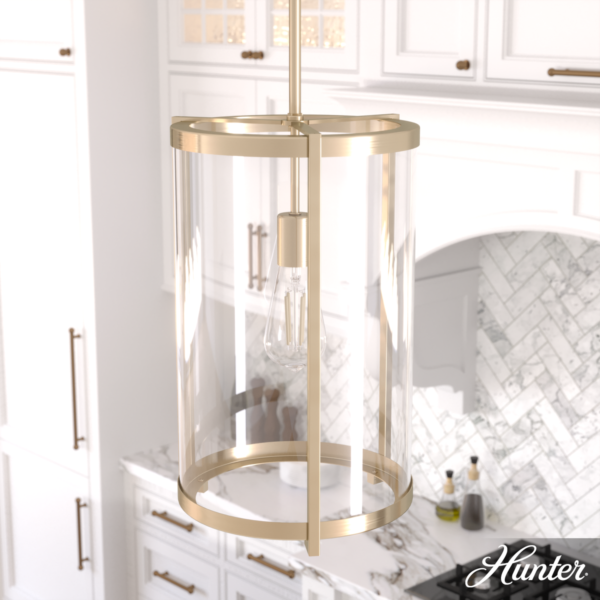 Saddle Creek 23.5-inch 3-light Brushed Nickel Vanity Light with Clear Seeded Glass