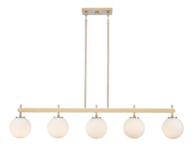 9.25'' Coretta Modern Gold 5 Light Linear Chandelier