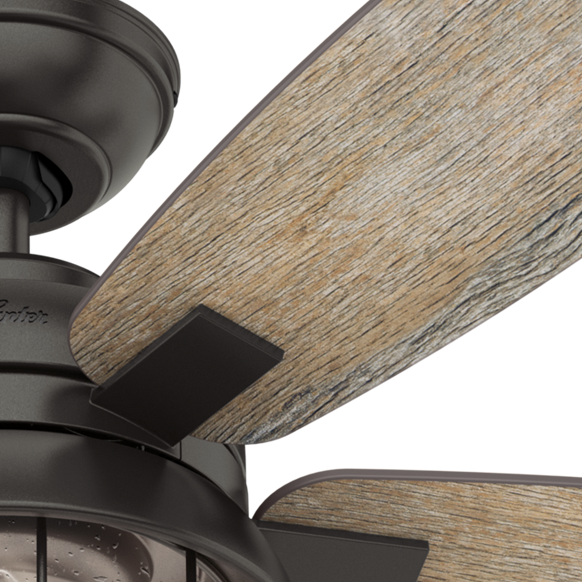 52 inch Coral Bay Noble Bronze Damp Rated Ceiling Fan with LED Light Kit and Handheld Remote