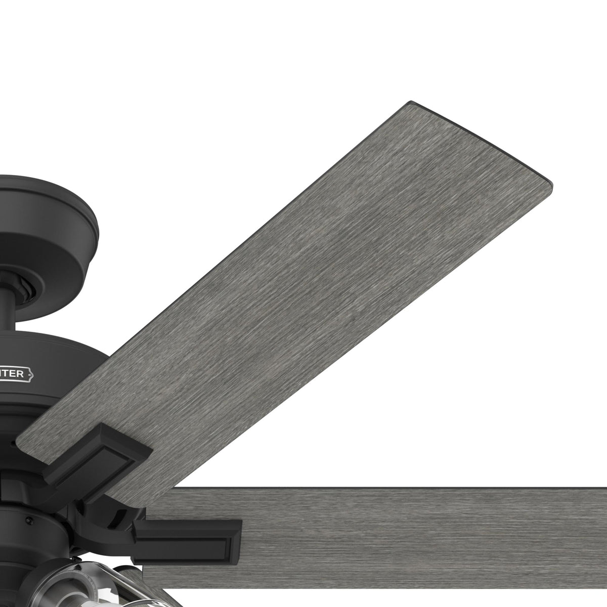 52 inch Fonthill ENERGY STAR® HunterExpress Matte Black Ceiling Fan with LED Light Kit and Handheld Remote