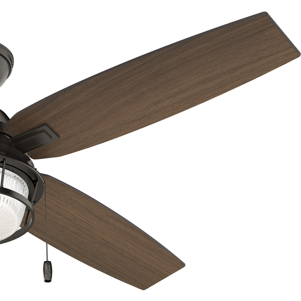 52 inch Ocala Noble Bronze Damp Rated Ceiling Fan with LED Light Kit and Pull Chain