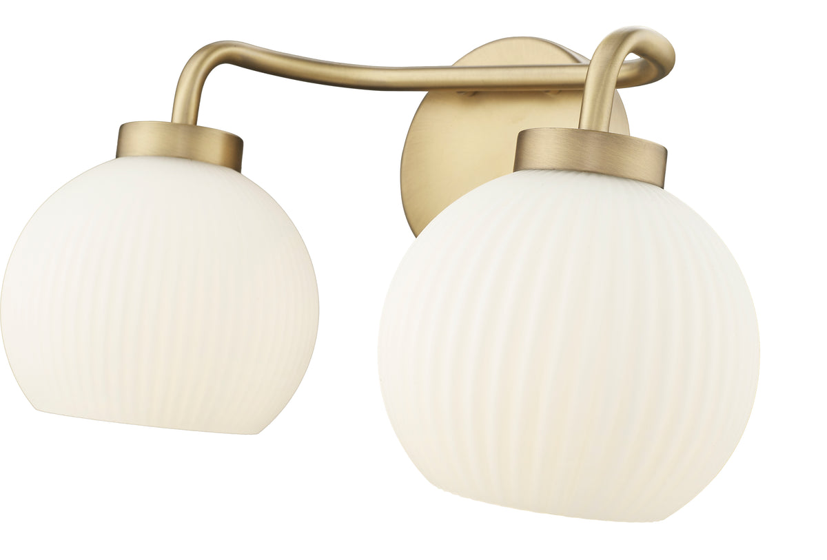 15'' Oprah Vintage Brass 2 Light Bath Vanity
