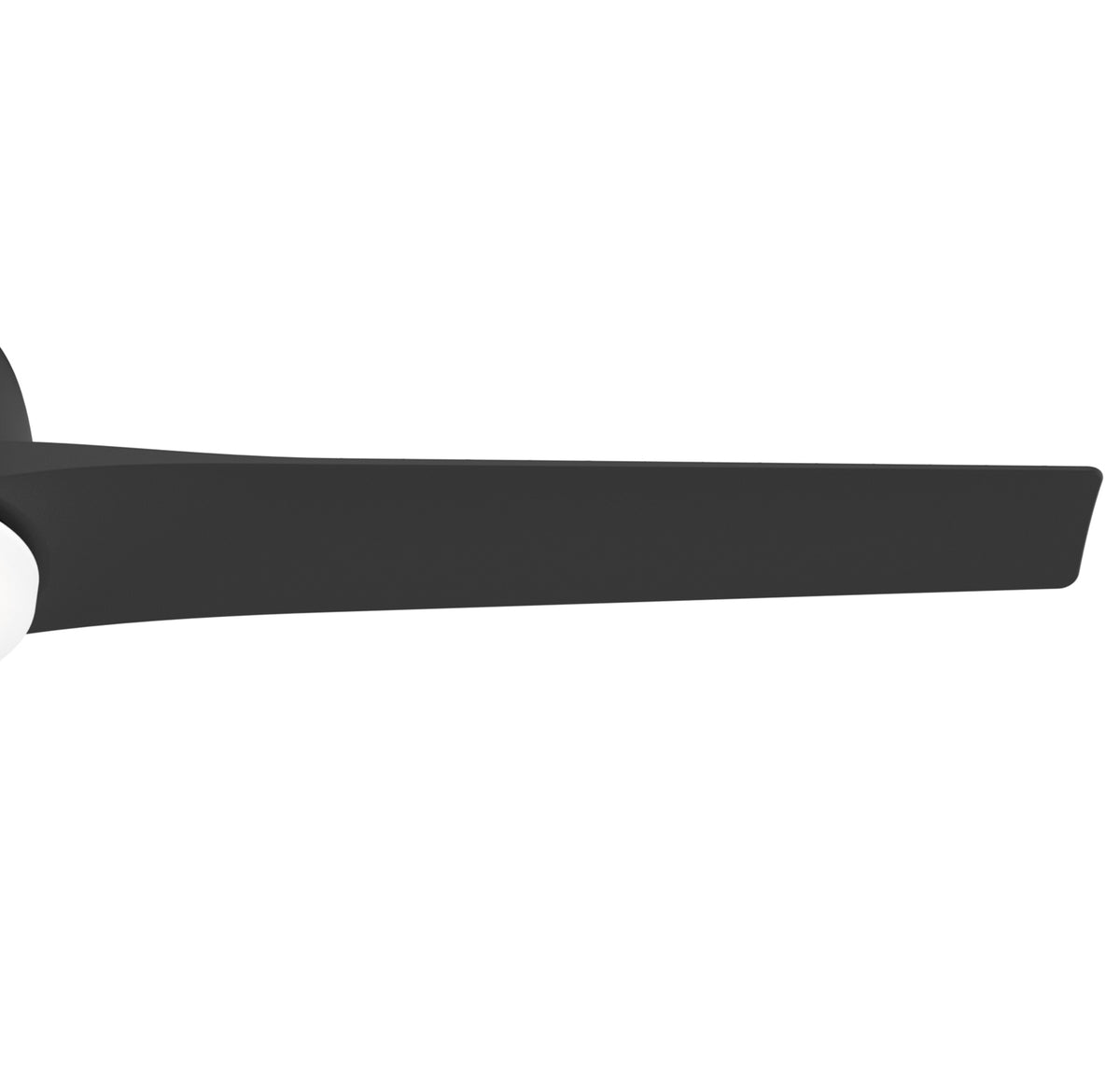 52 inch Gallegos Matte Black Damp Rated Ceiling Fan with LED Light Kit and Wall Control