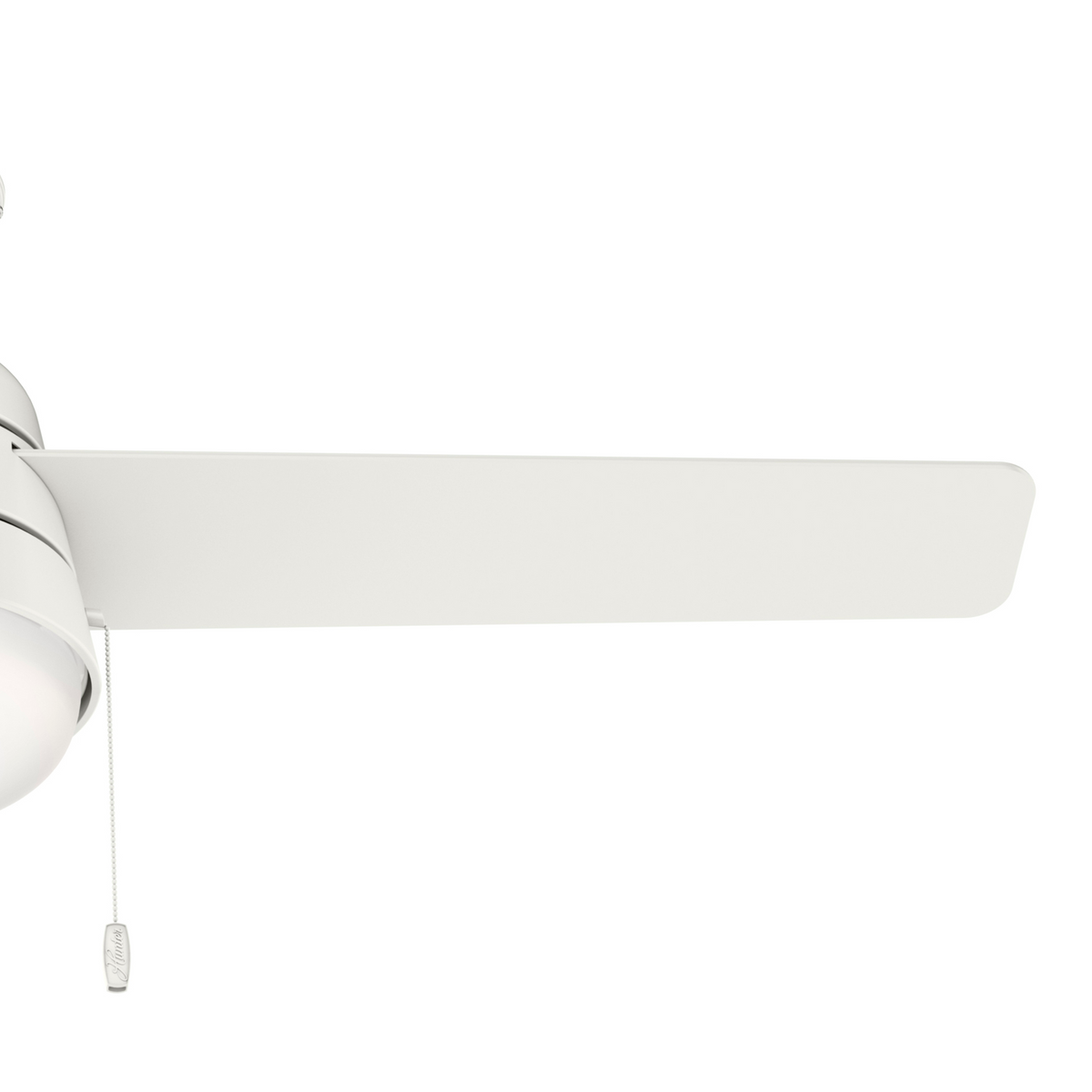 52 inch Aker Fresh White Ceiling Fan with LED Light Kit and Pull Chain