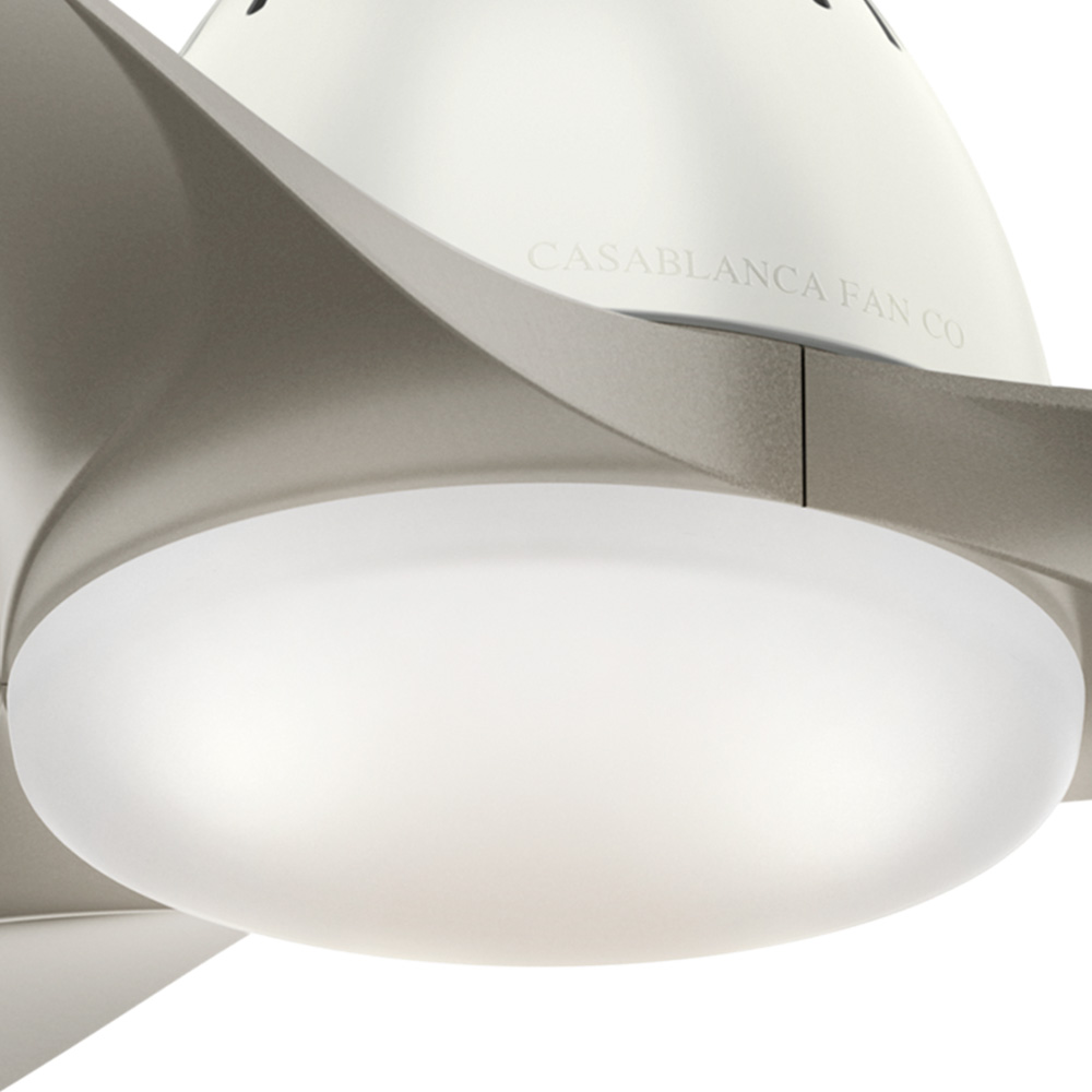 Casablanca 52 inch Wisp Fresh White LED Ceiling Fan with Handheld Remote