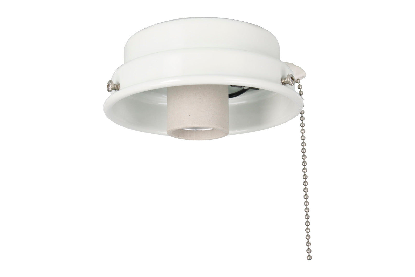 4.5-inch White Outdoor Fan Light Kit Fitter
