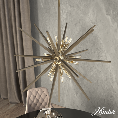 Jupiter Star 30-inch 18-light Alturas Gold Pendant
