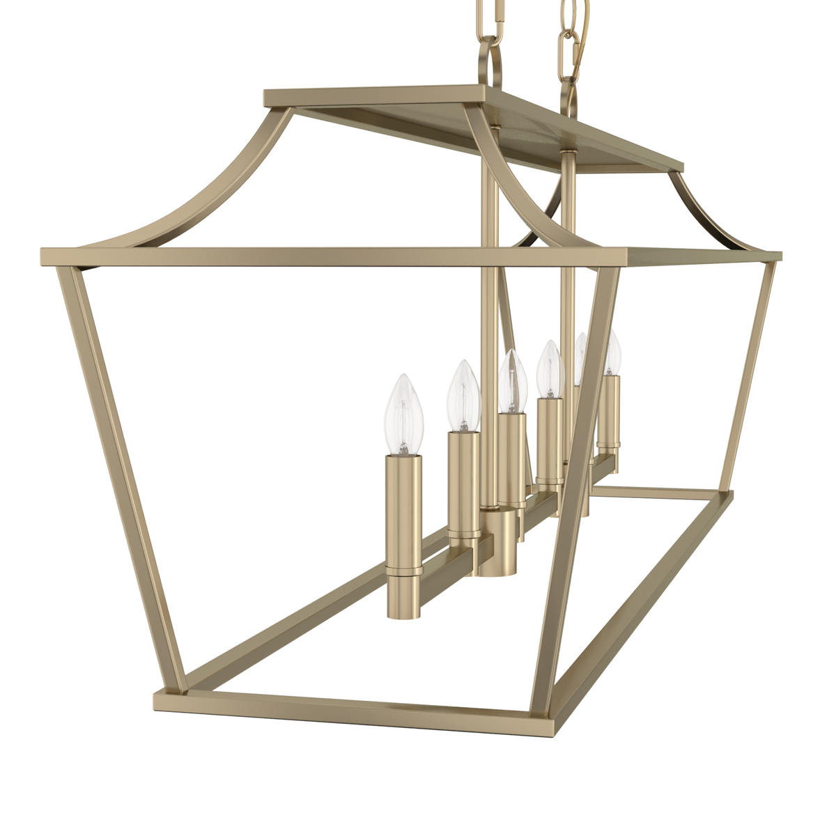 Laurel Ridge 42-inch 6-light Alturas Gold Linear Chandelier