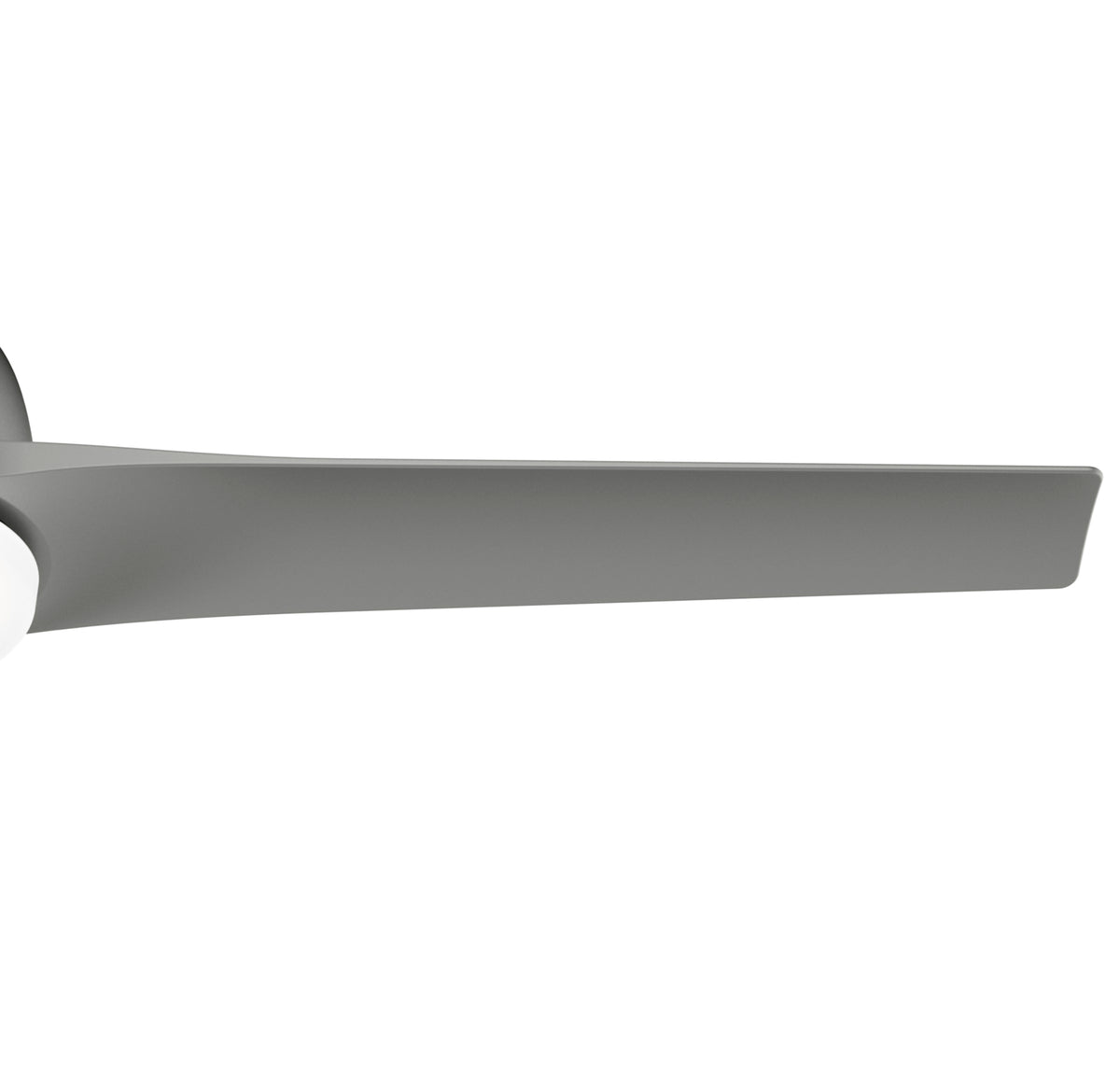52 inch Gallegos Matte Silver Damp Rated Ceiling Fan with LED Light Kit and Wall Control